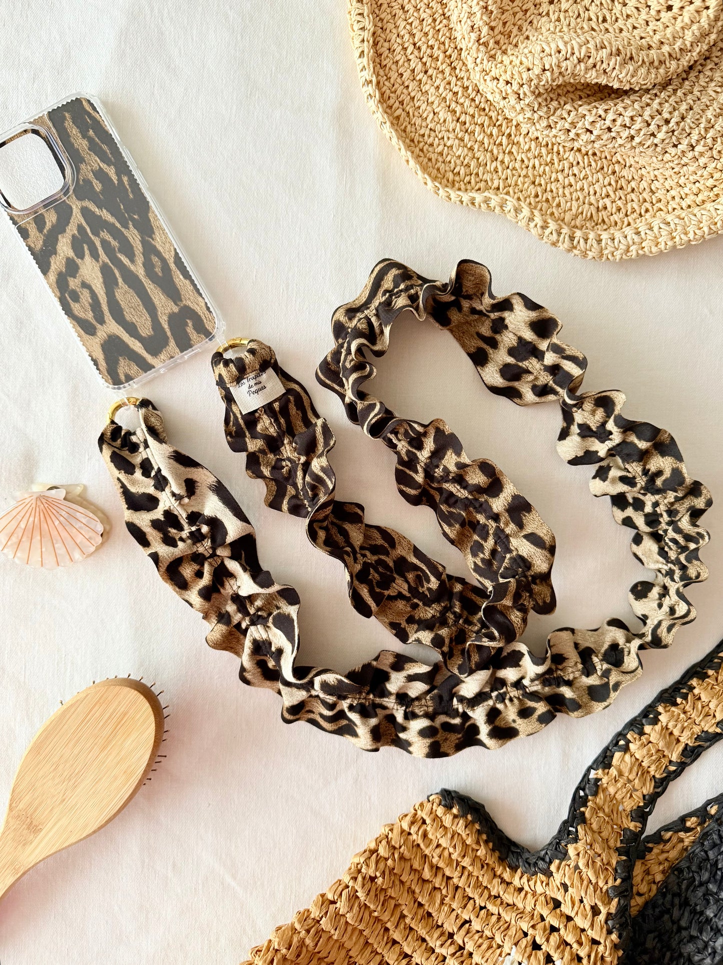 Conjunto Cuelga Movil Rizado Leopardo