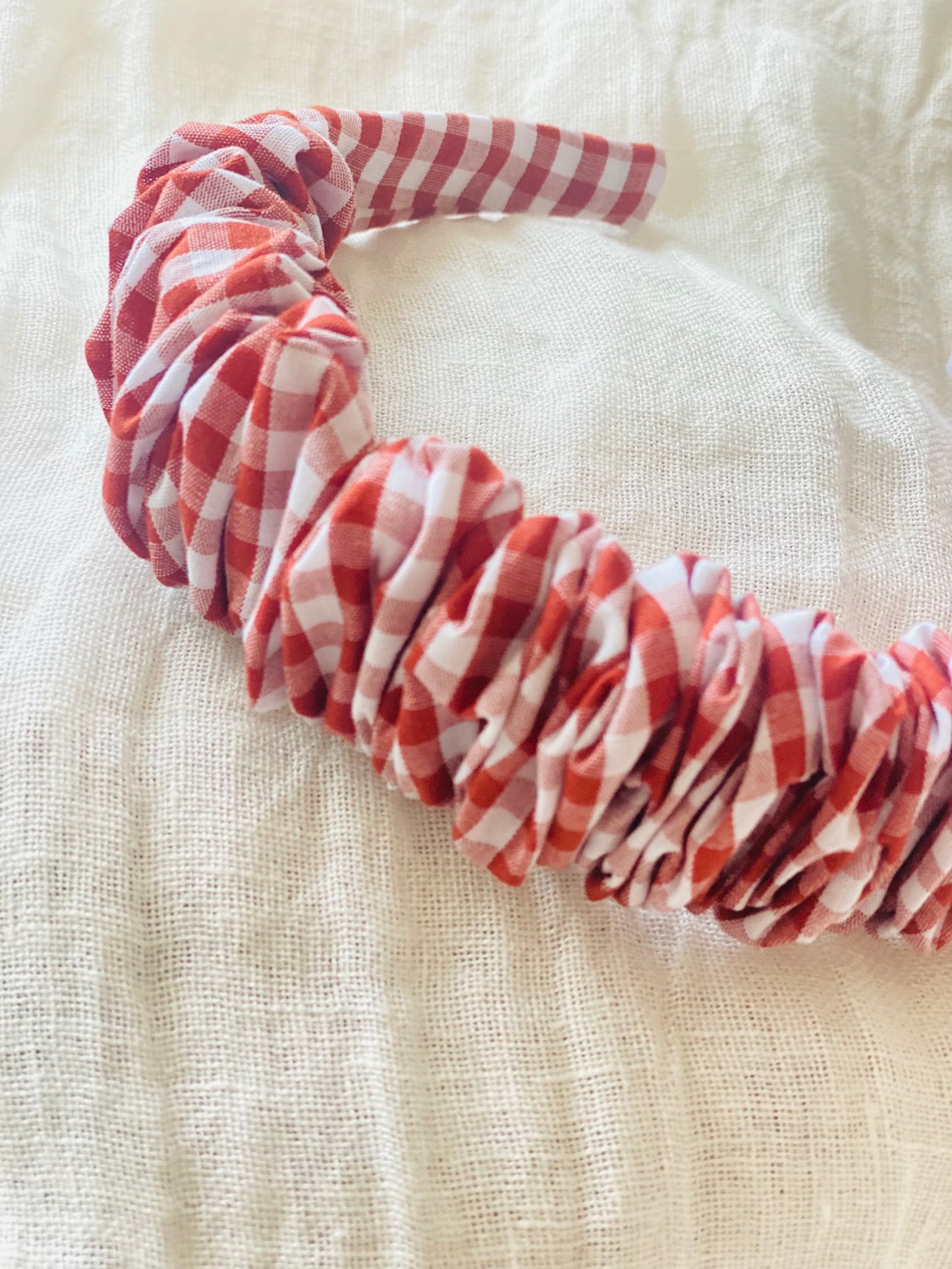 Diadema Scrunchie Vichy Granate