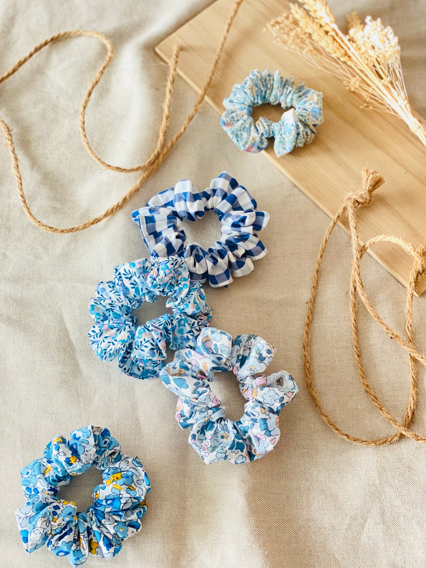 Scrunchie Vichy Azul Stone