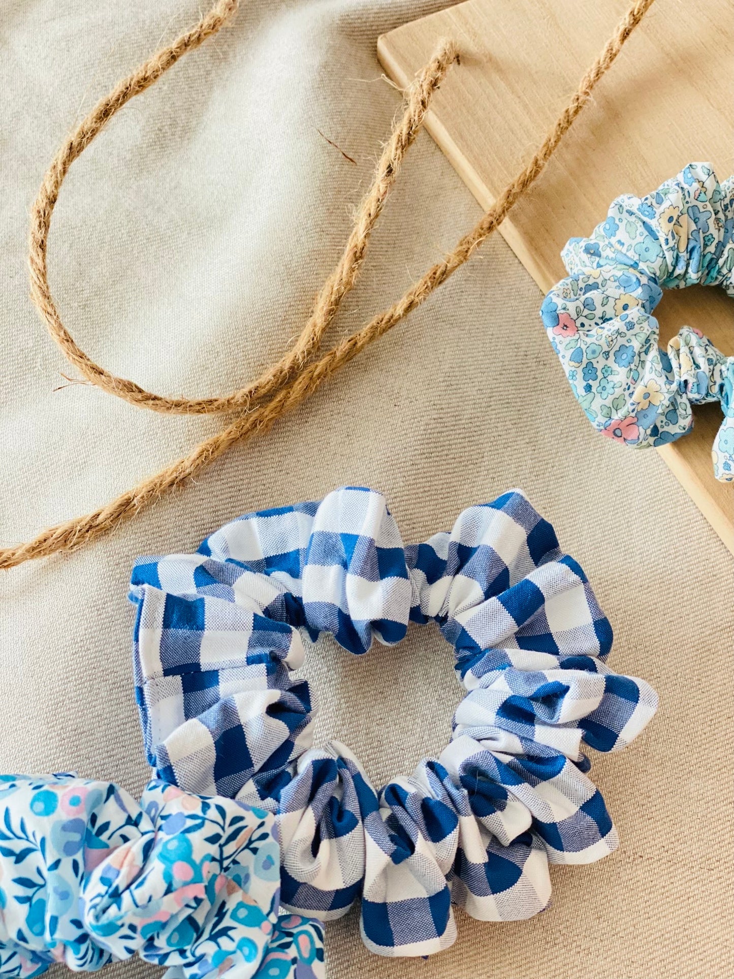 Scrunchie Vichy Azul Stone