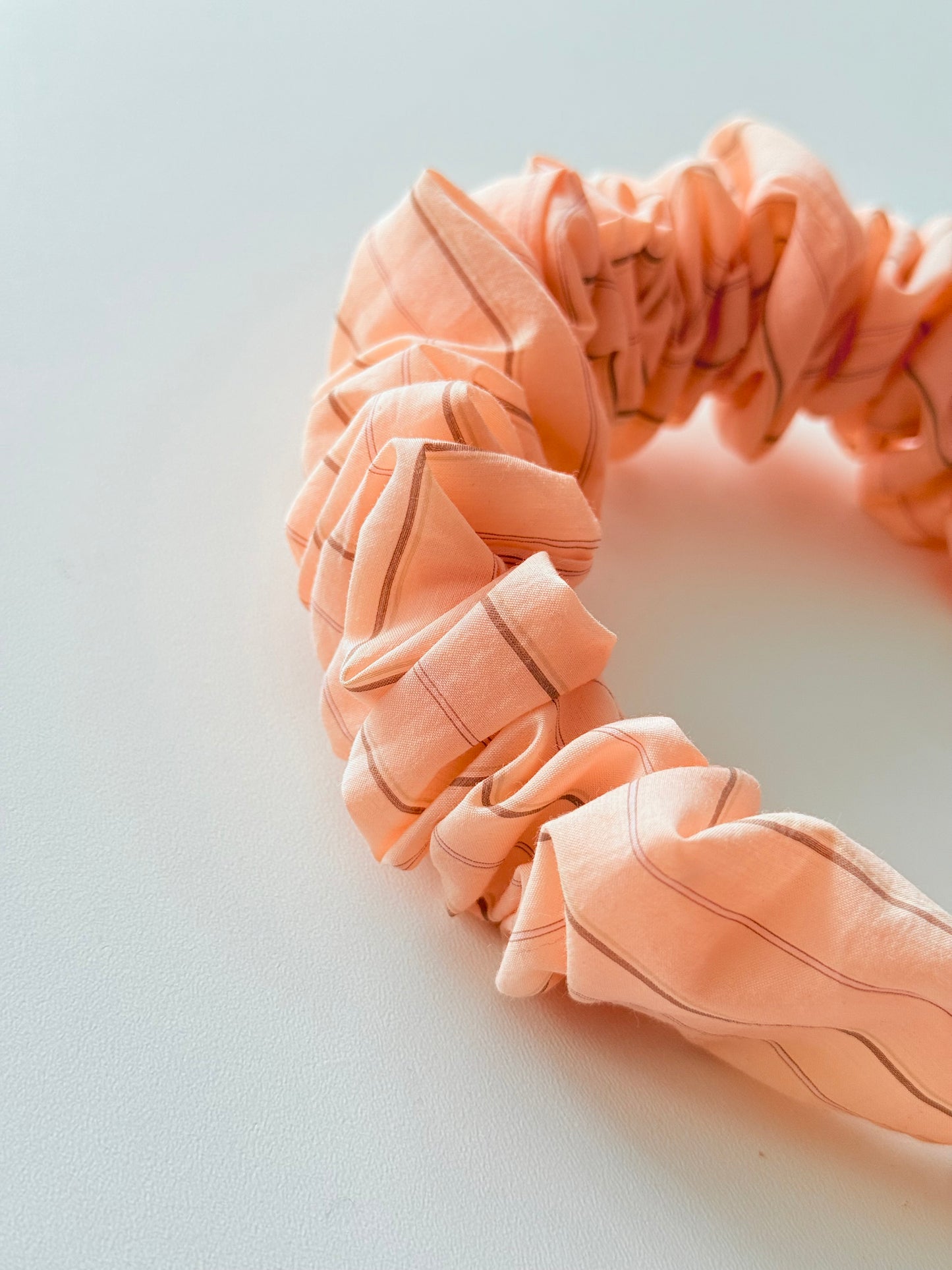 Diadema Scrunchie Lino Peach