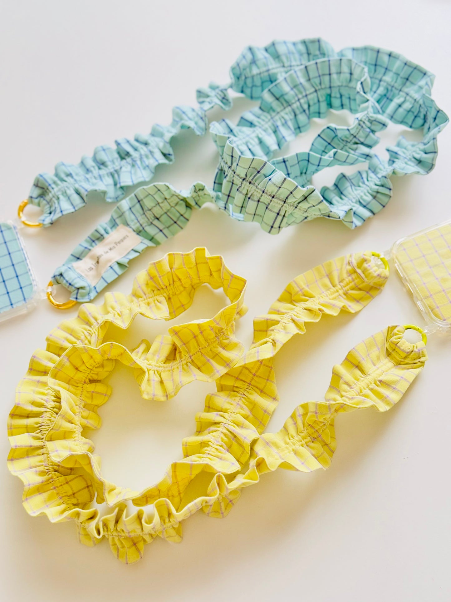 Conjunto Cuelga Movil Rizado Vichy Aguacate