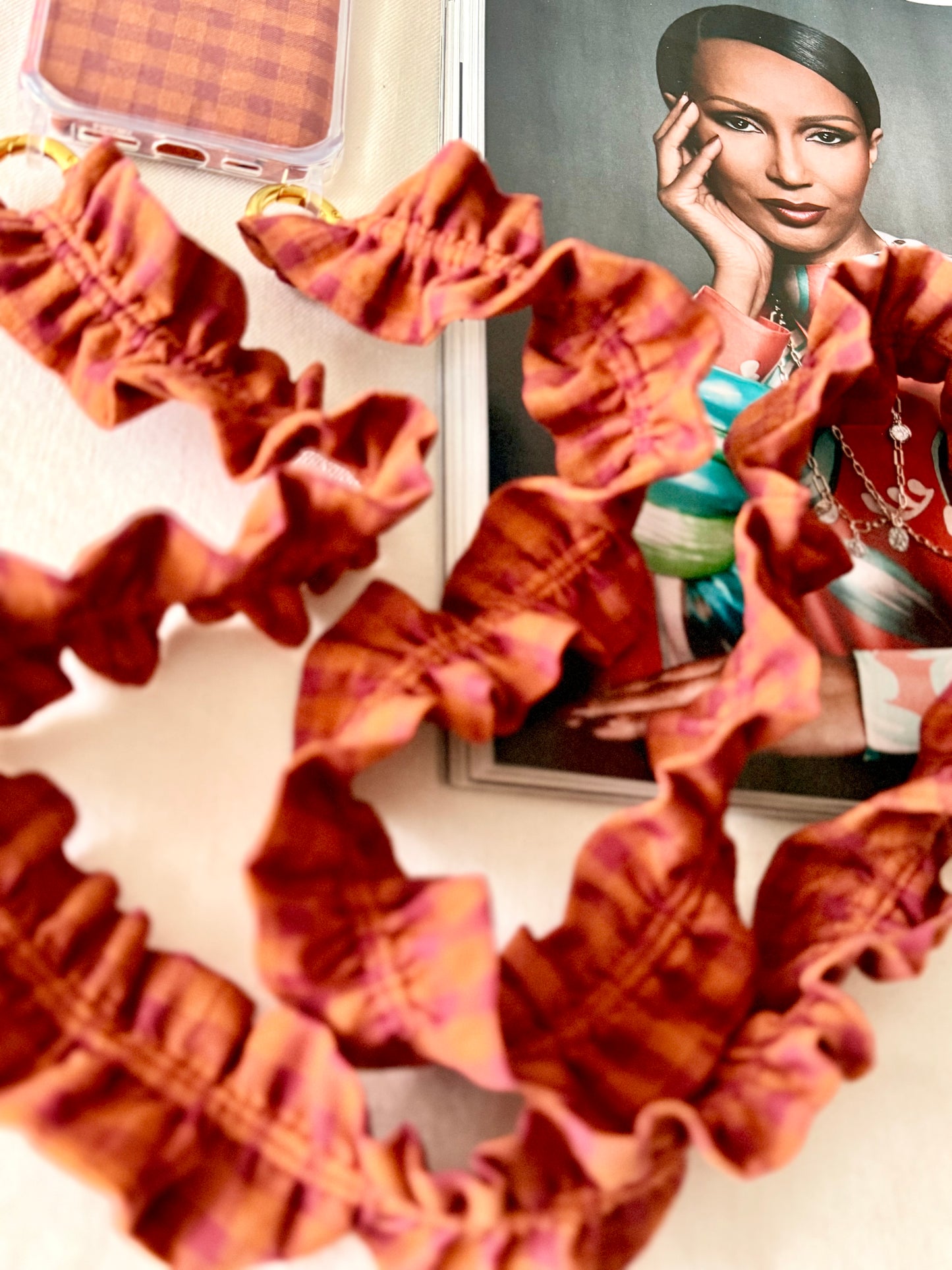 Conjunto Cuelga Movil Vichy Vino