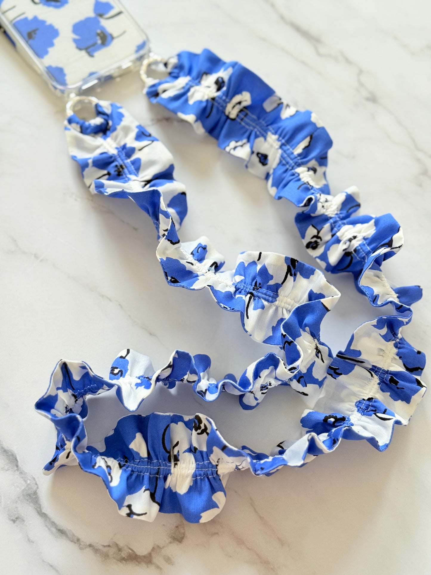 Conjunto Cuelga Movil Rizado Amapolas, funda Blanca
