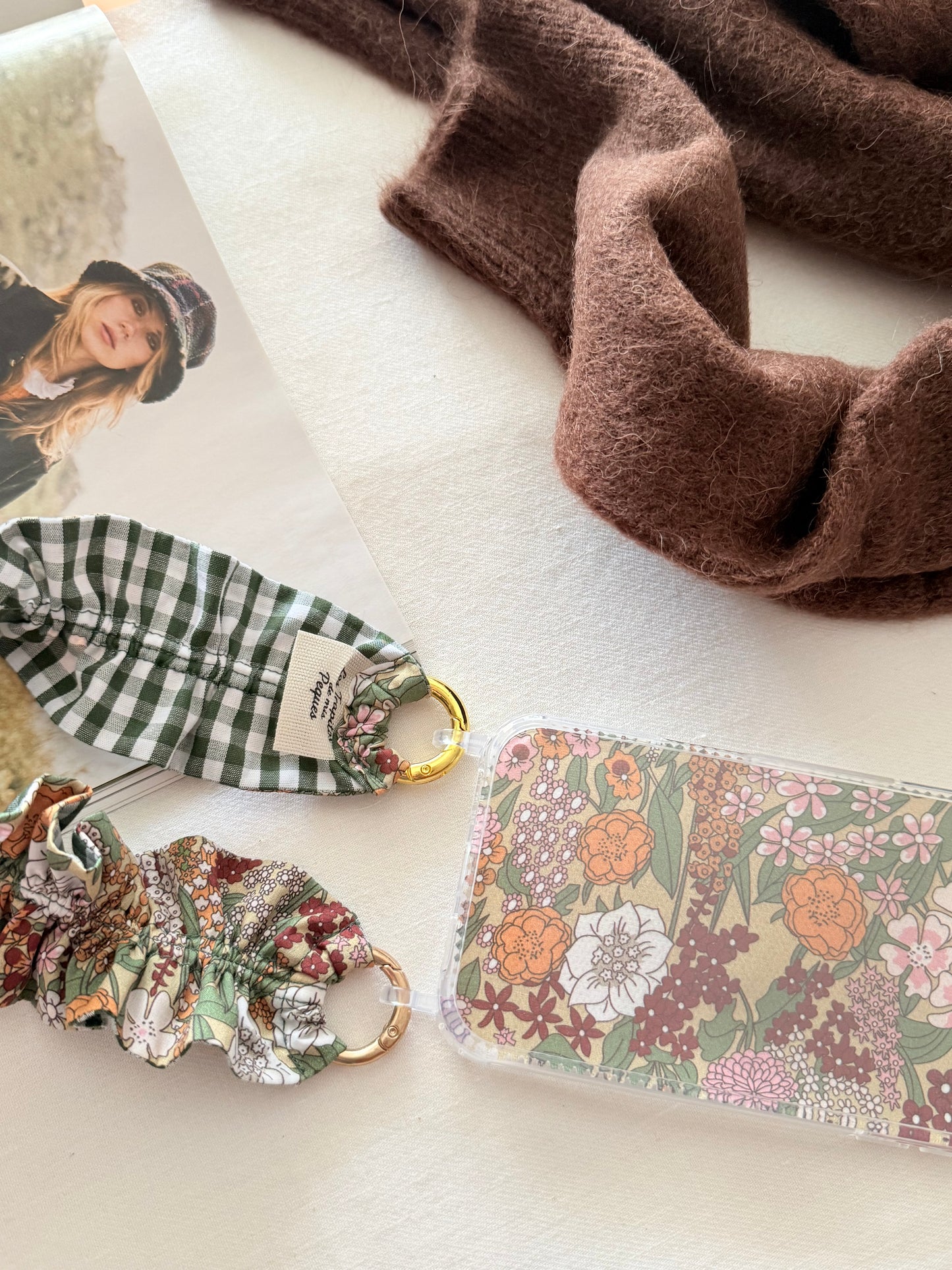 Conjunto Cuelga Movil Rizado Liberty Kynance y Vichy Verde