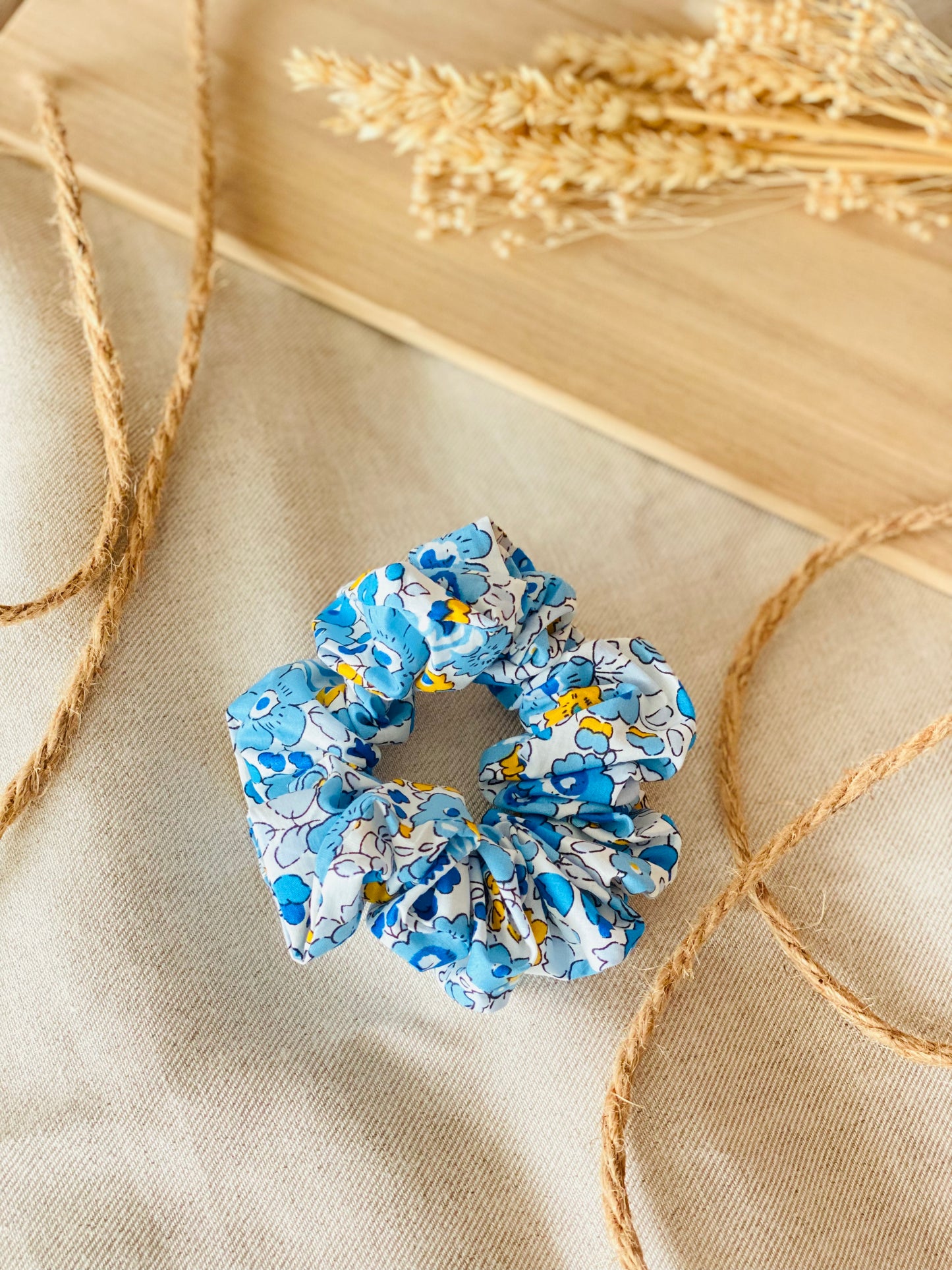 Scrunchie Liberty Azulon
