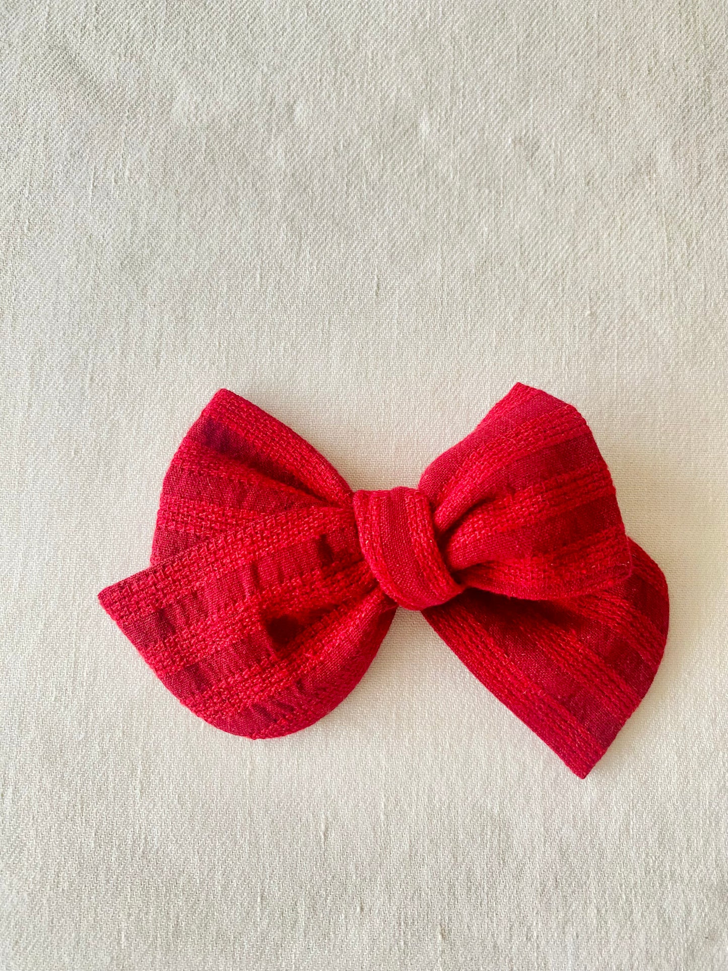 Lazo Nudo Rojo Oscuro Brillos