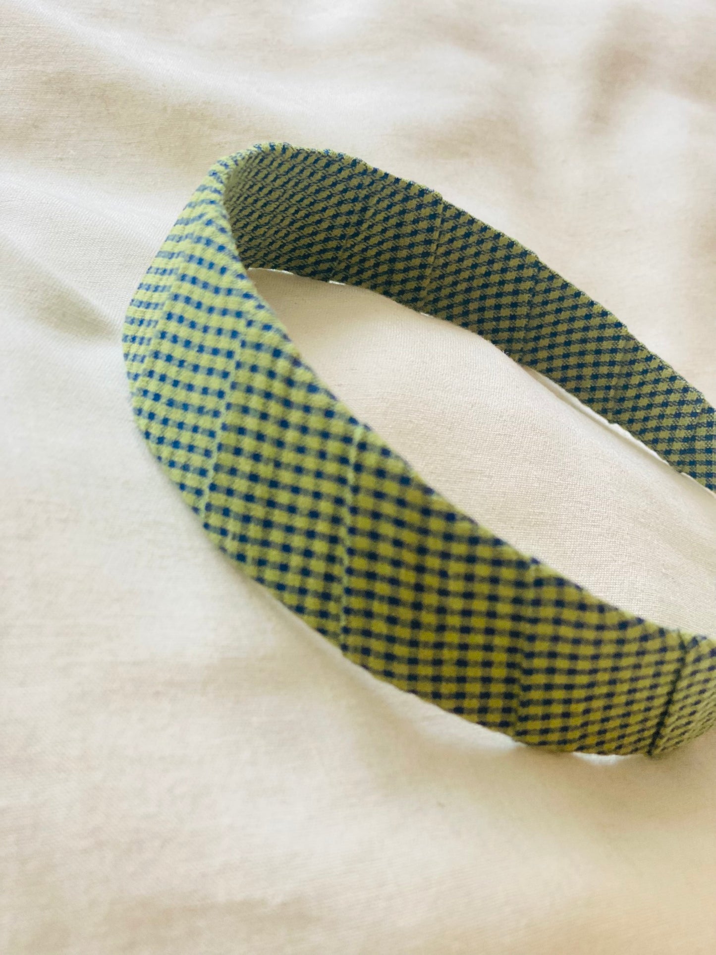 Diadema Vichy Verde Jengibre