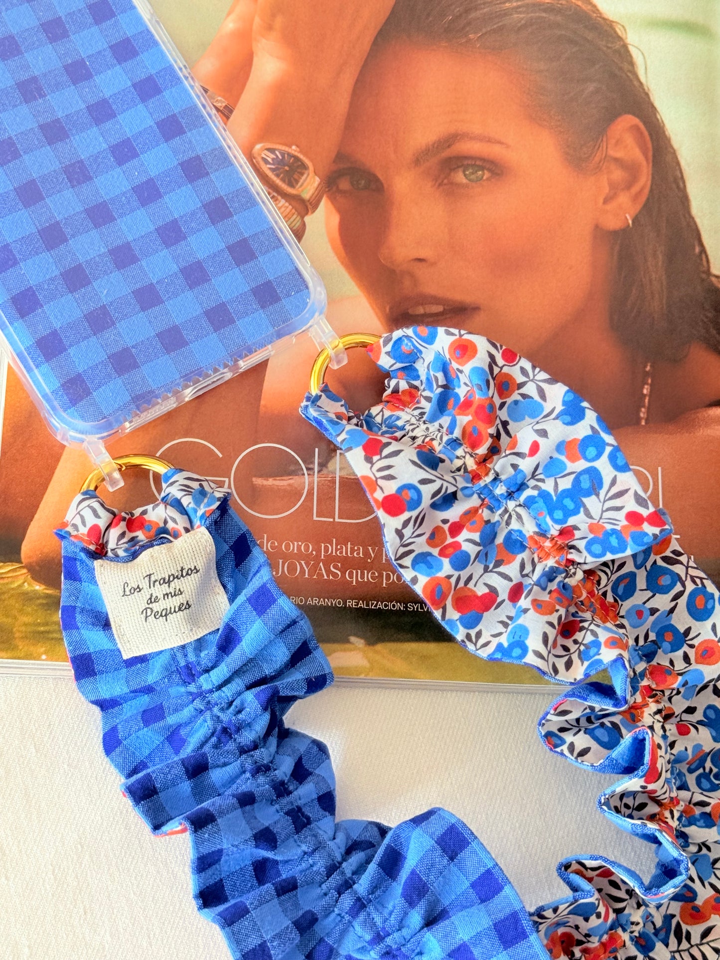 Conjunto Cuelga Movil Rizado Corto Liberty Wiltshire y Vichy