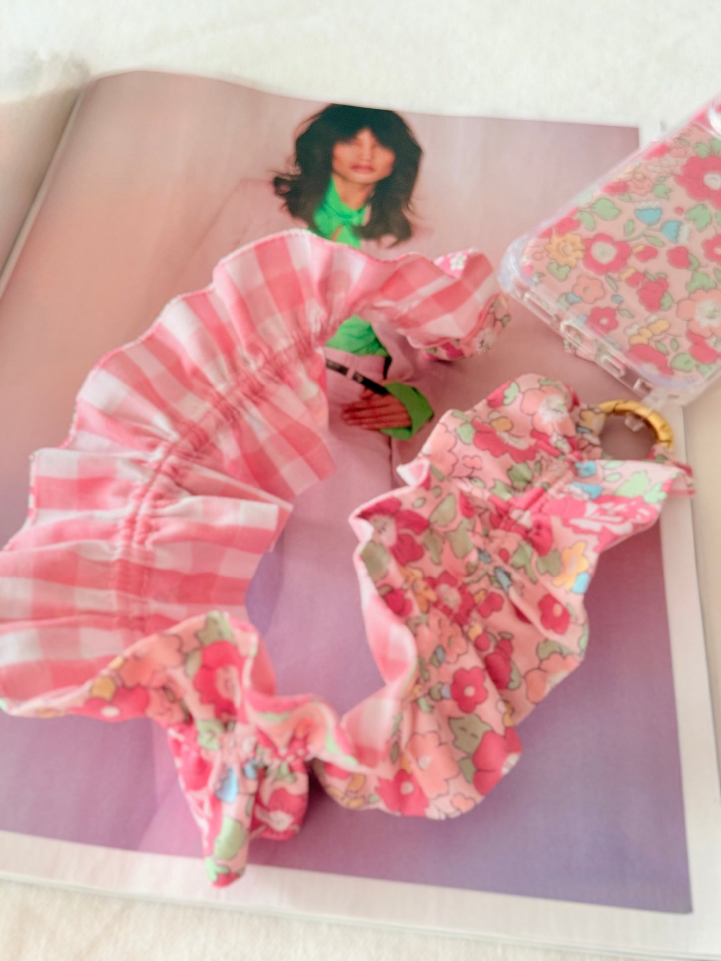 Conjunto Cuelga Movil Rizado Corto Liberty Tabi y Vichy