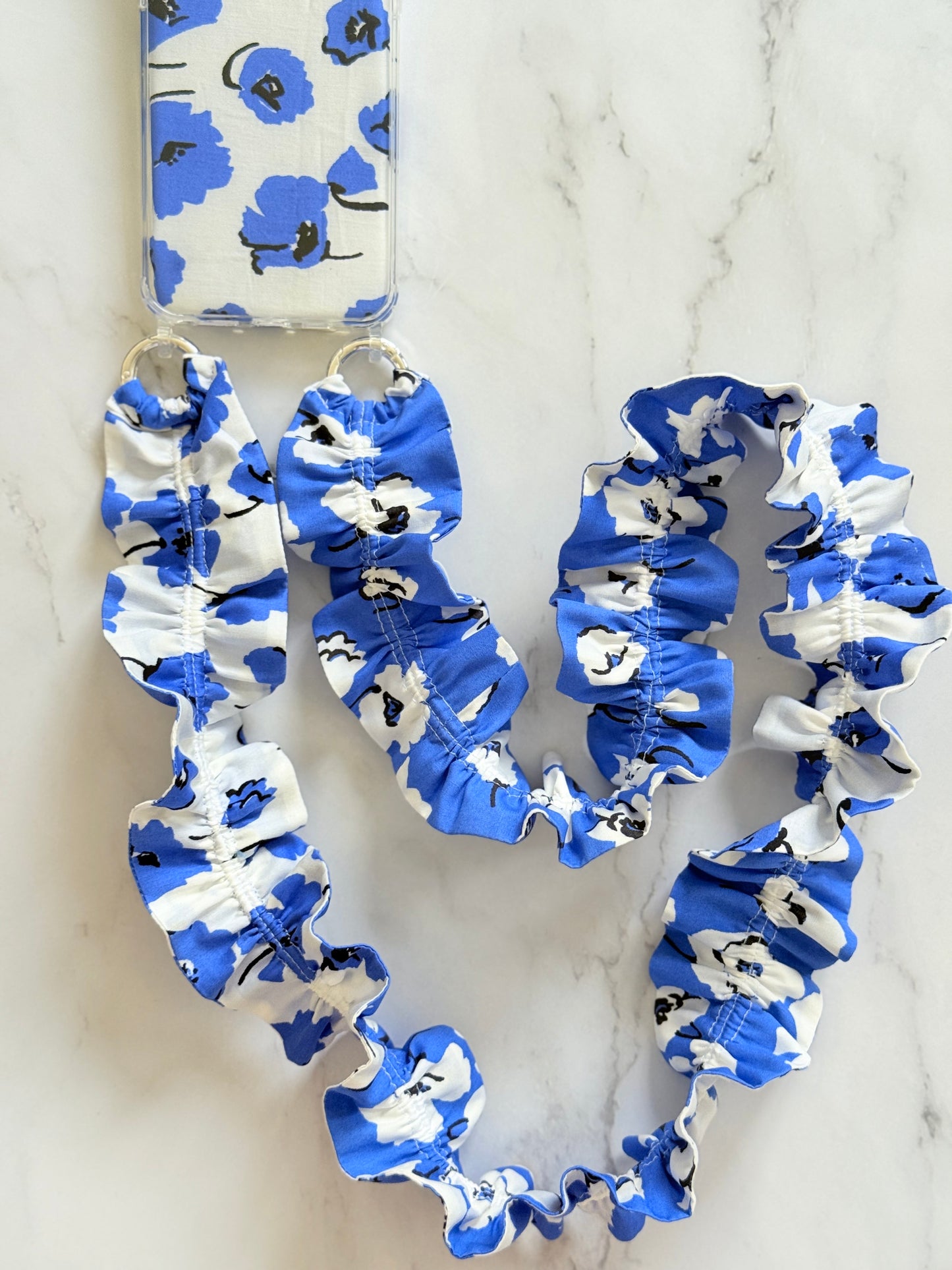 Conjunto Cuelga Movil Rizado Amapolas, funda Blanca