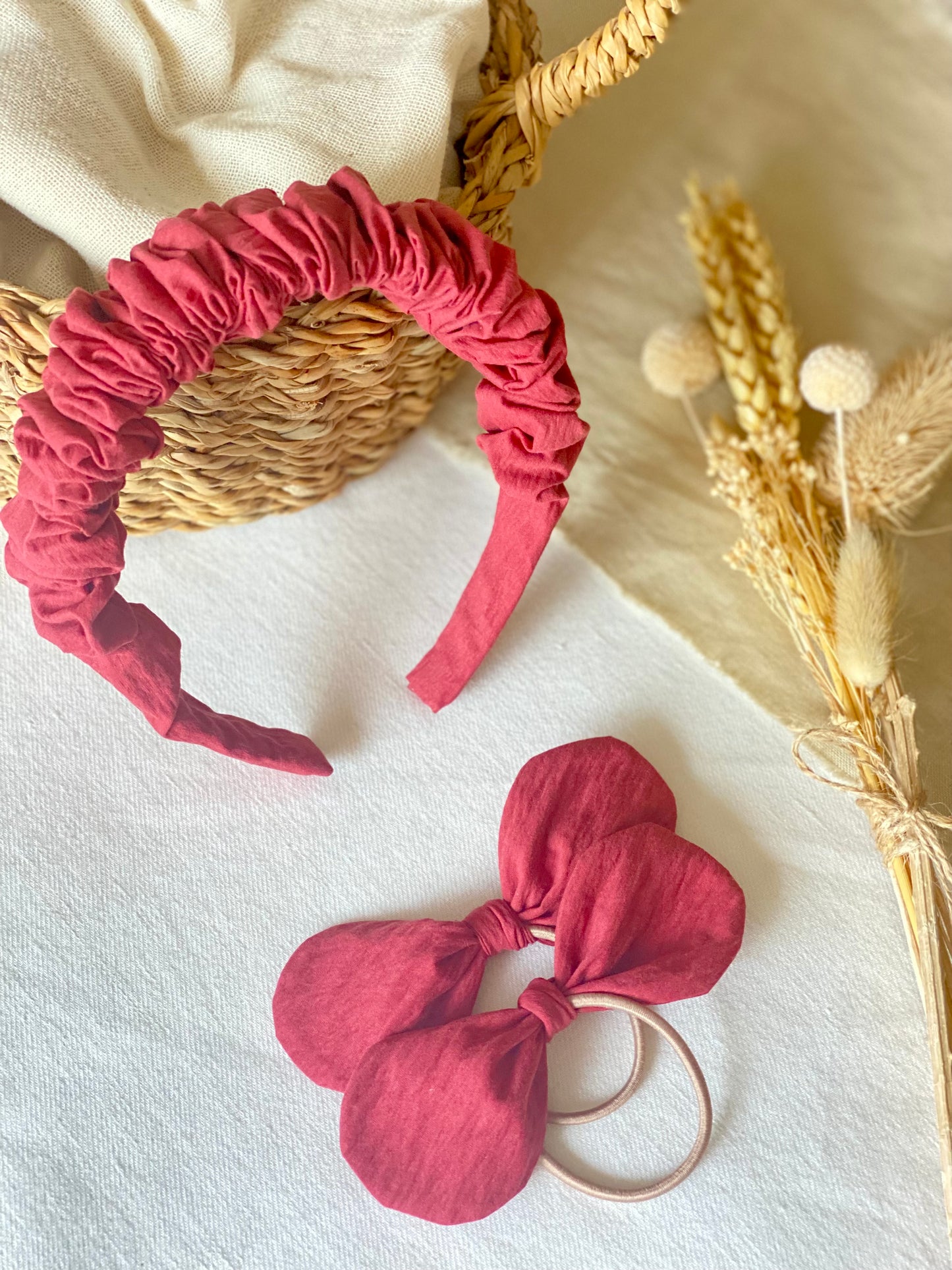 Diadema Scrunchie Marsala
