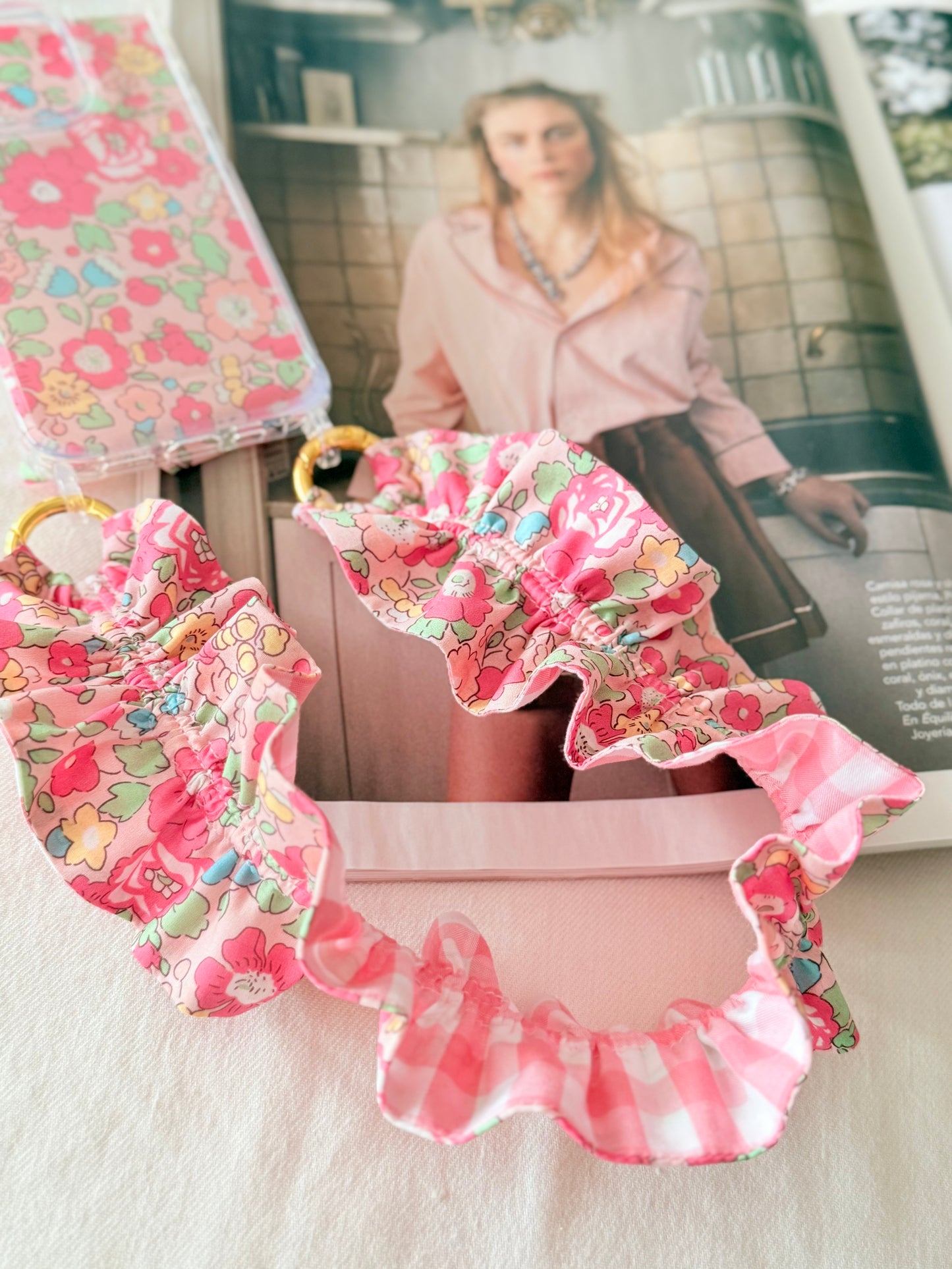 Conjunto Cuelga Movil Rizado Corto Liberty Tabi y Vichy
