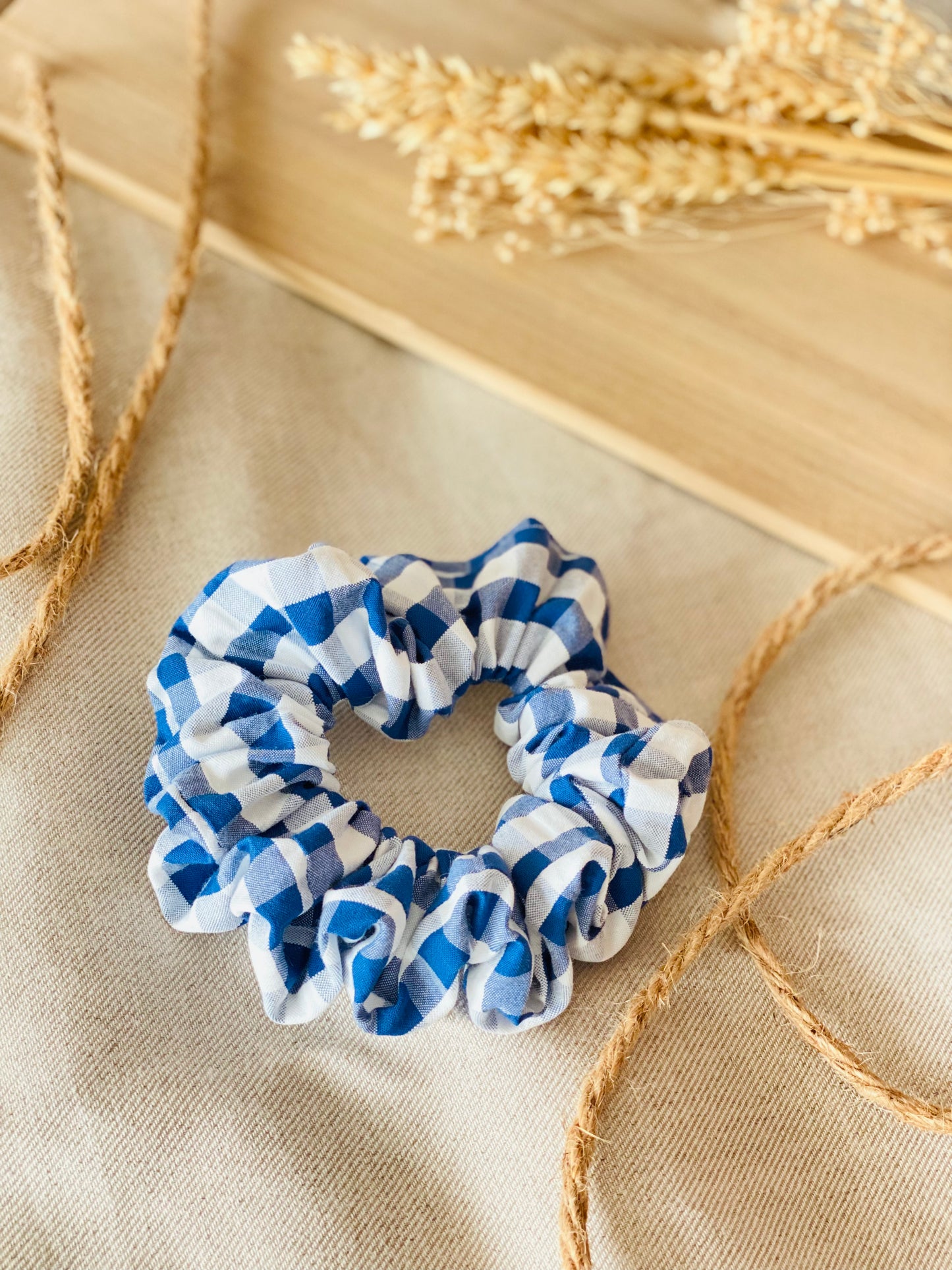 Scrunchie Vichy Azul Stone