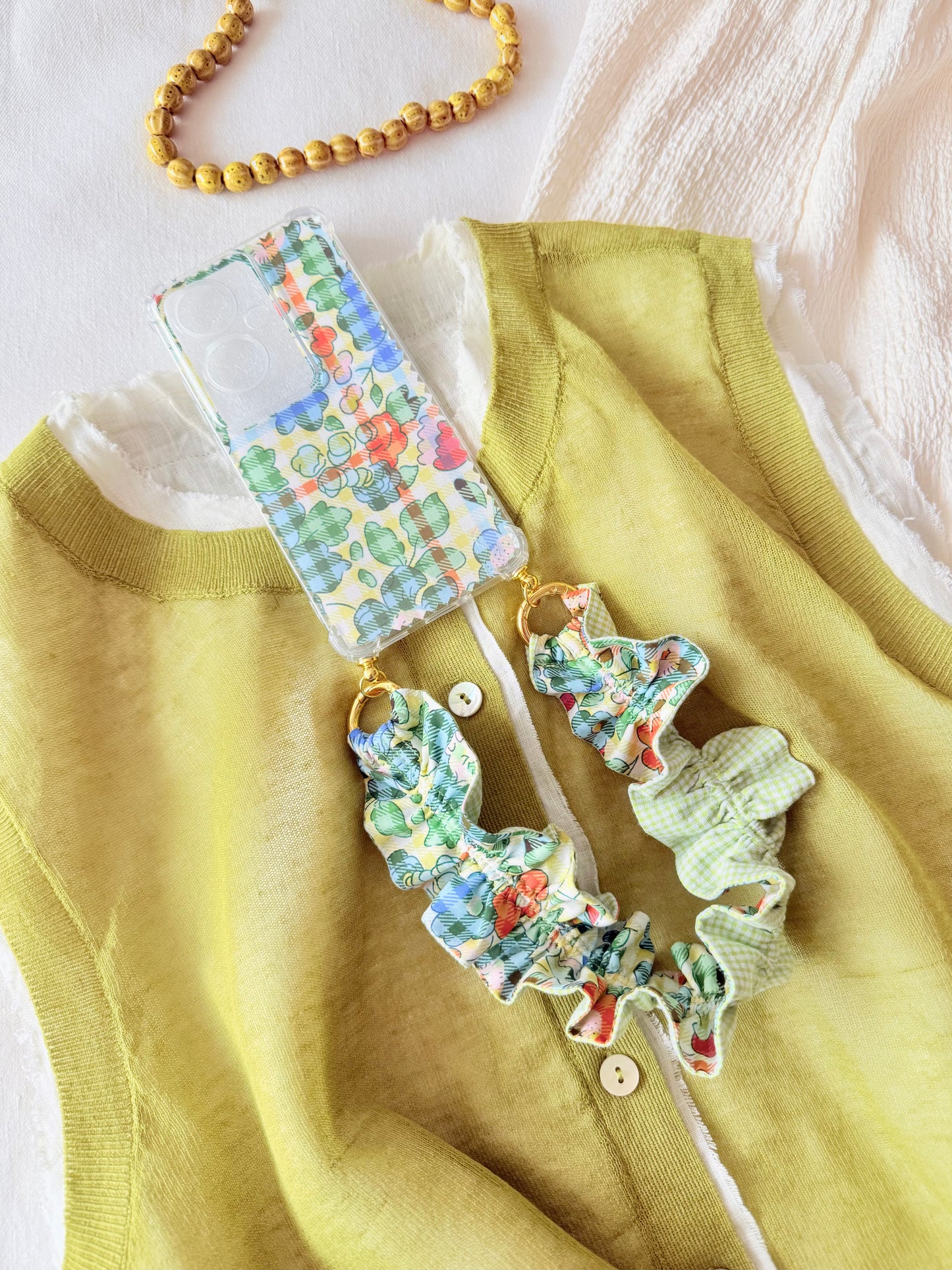 Conjunto Cuelga Movil Rizado Corto Liberty Claire y Vichy