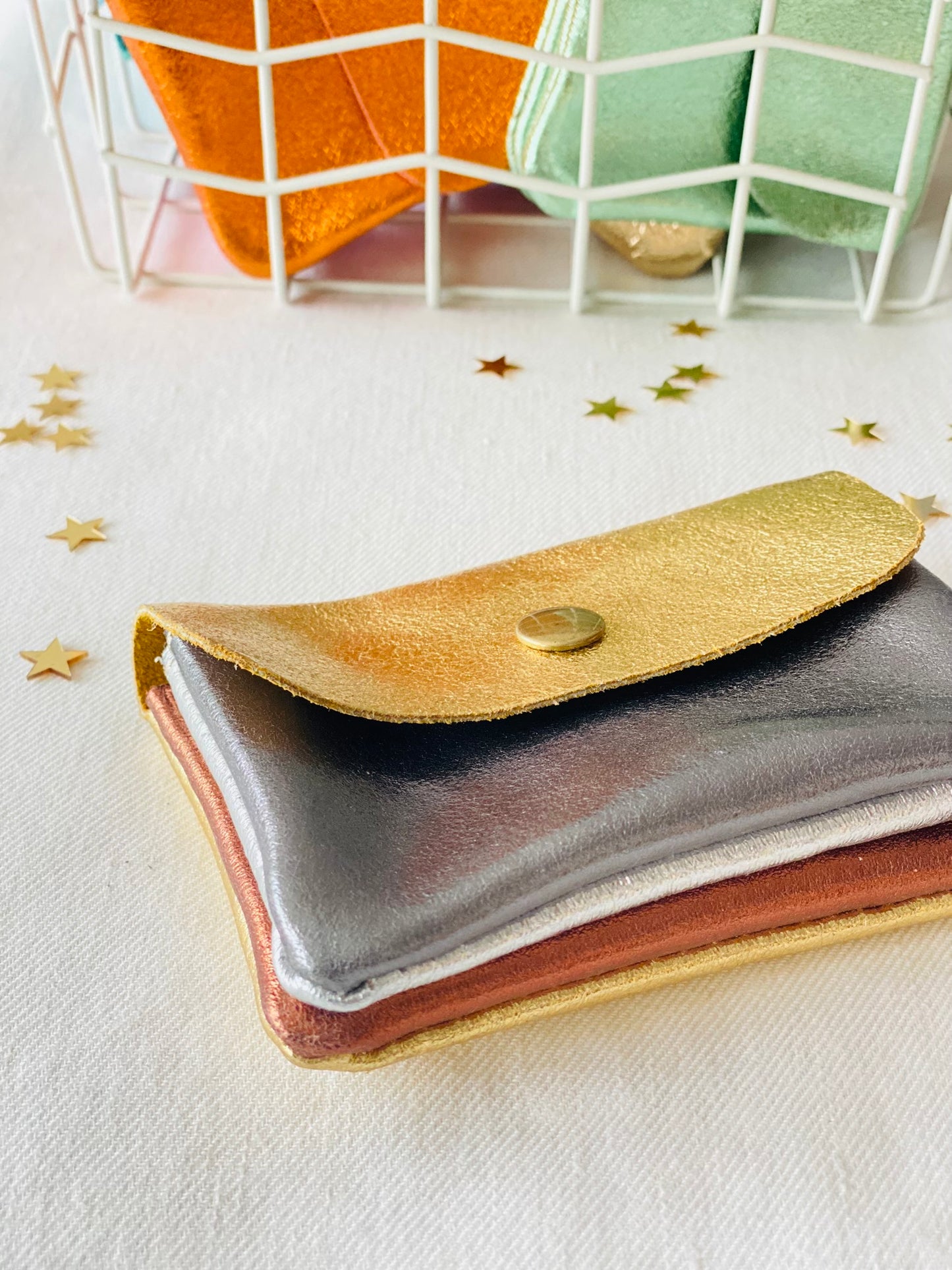 Monedero Metalizado Multicolor