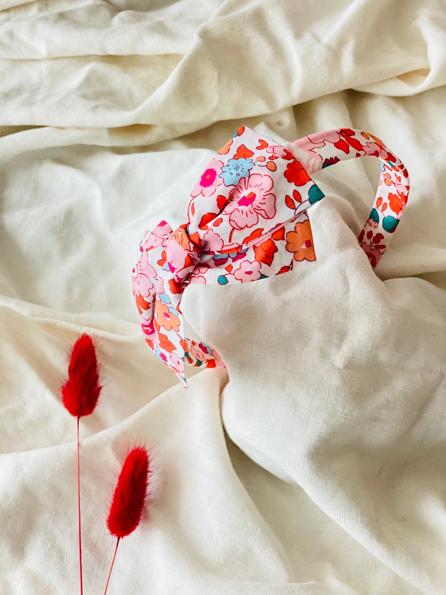 Diadema Lazote Liberty Betsy Rojo
