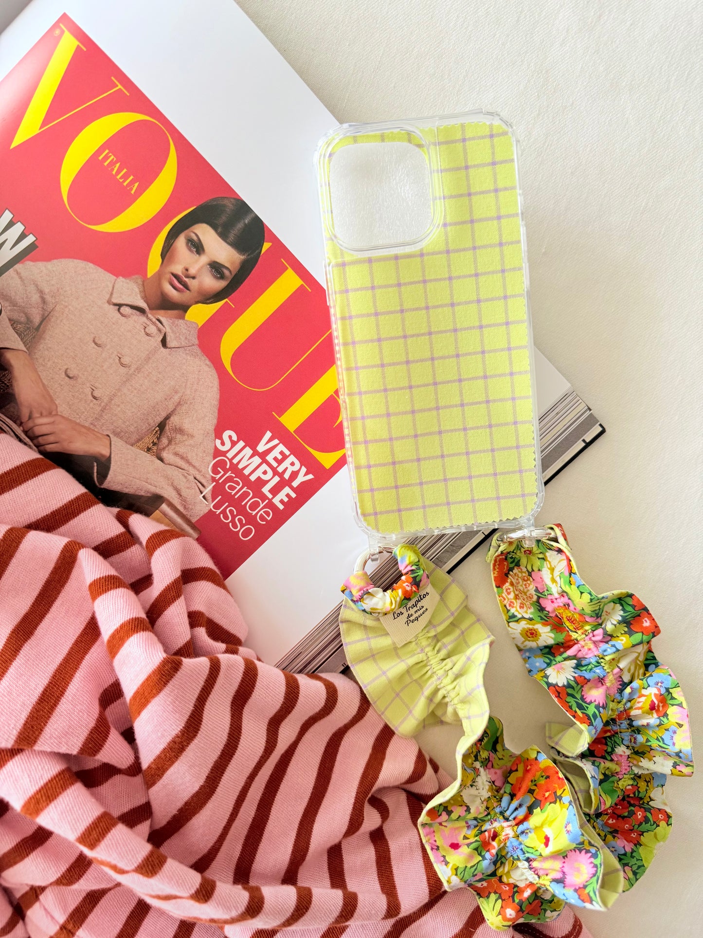 Conjunto Cuelga Movil Rizado Liberty Wandsworth y Vichy