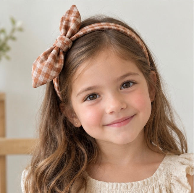 Diadema Orejitas Vichy Caramelo