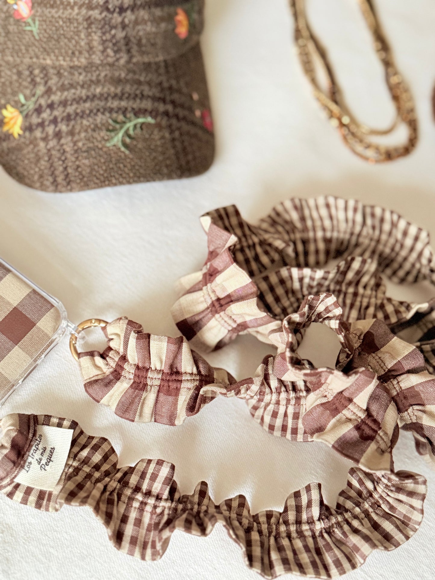 Conjunto Cuelga Movil Vichy Chocolate