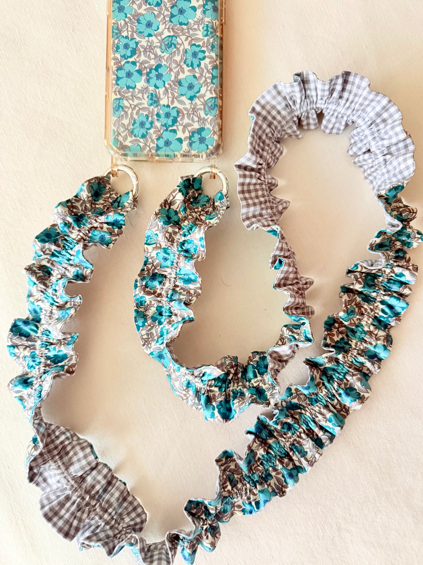 Conjunto Cuelga Movil Matera y vichy gris