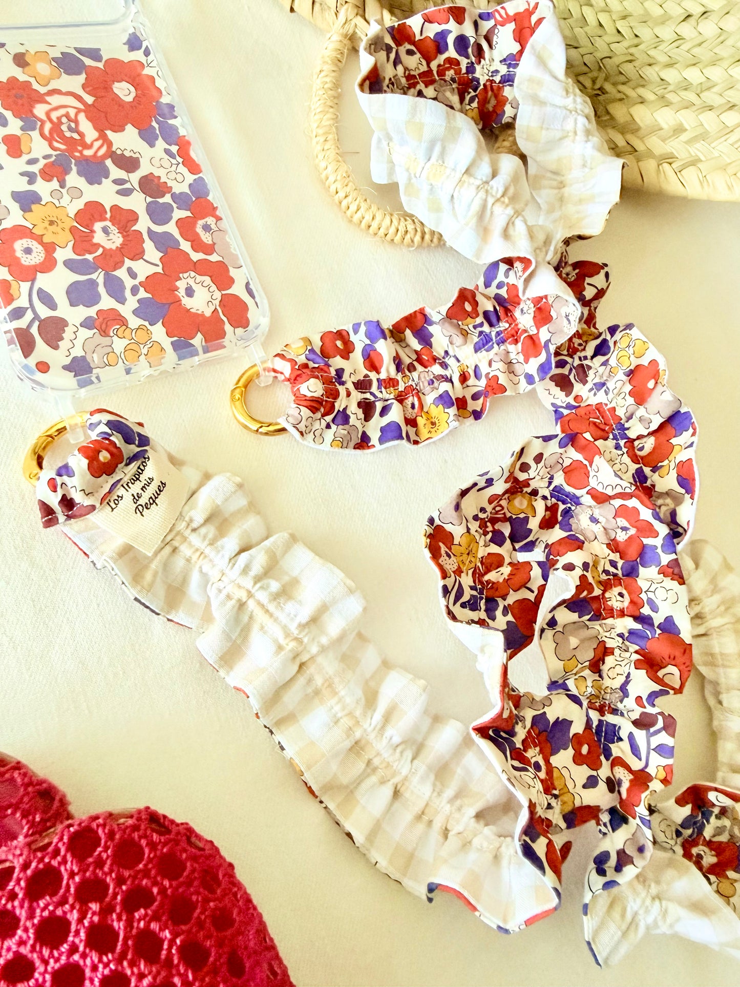 Conjunto Cuelga Móvil Rizado Liberty Klimt y Vichy