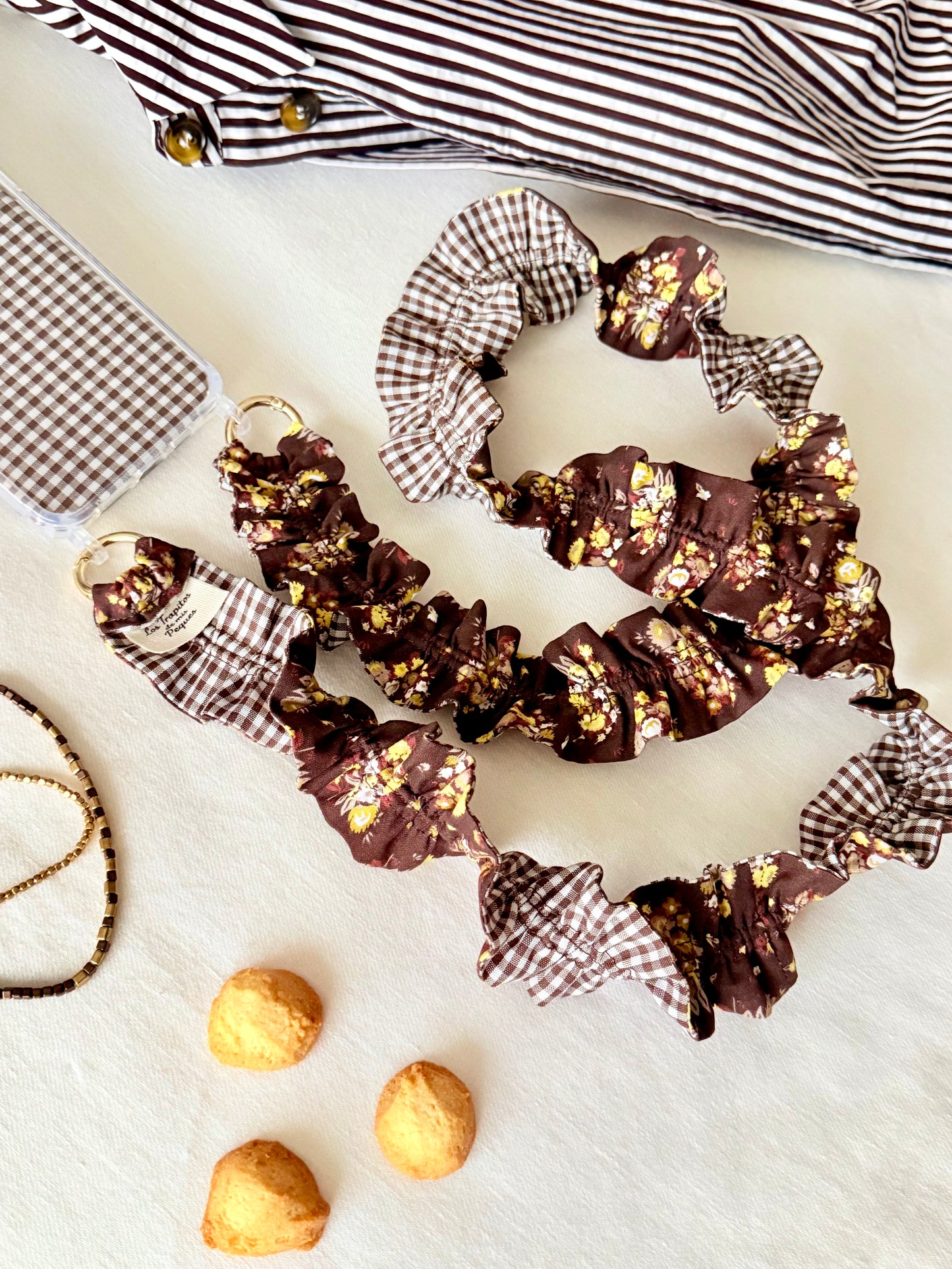 Conjunto Cuelga Movil Dublin y Vichy Chocolate