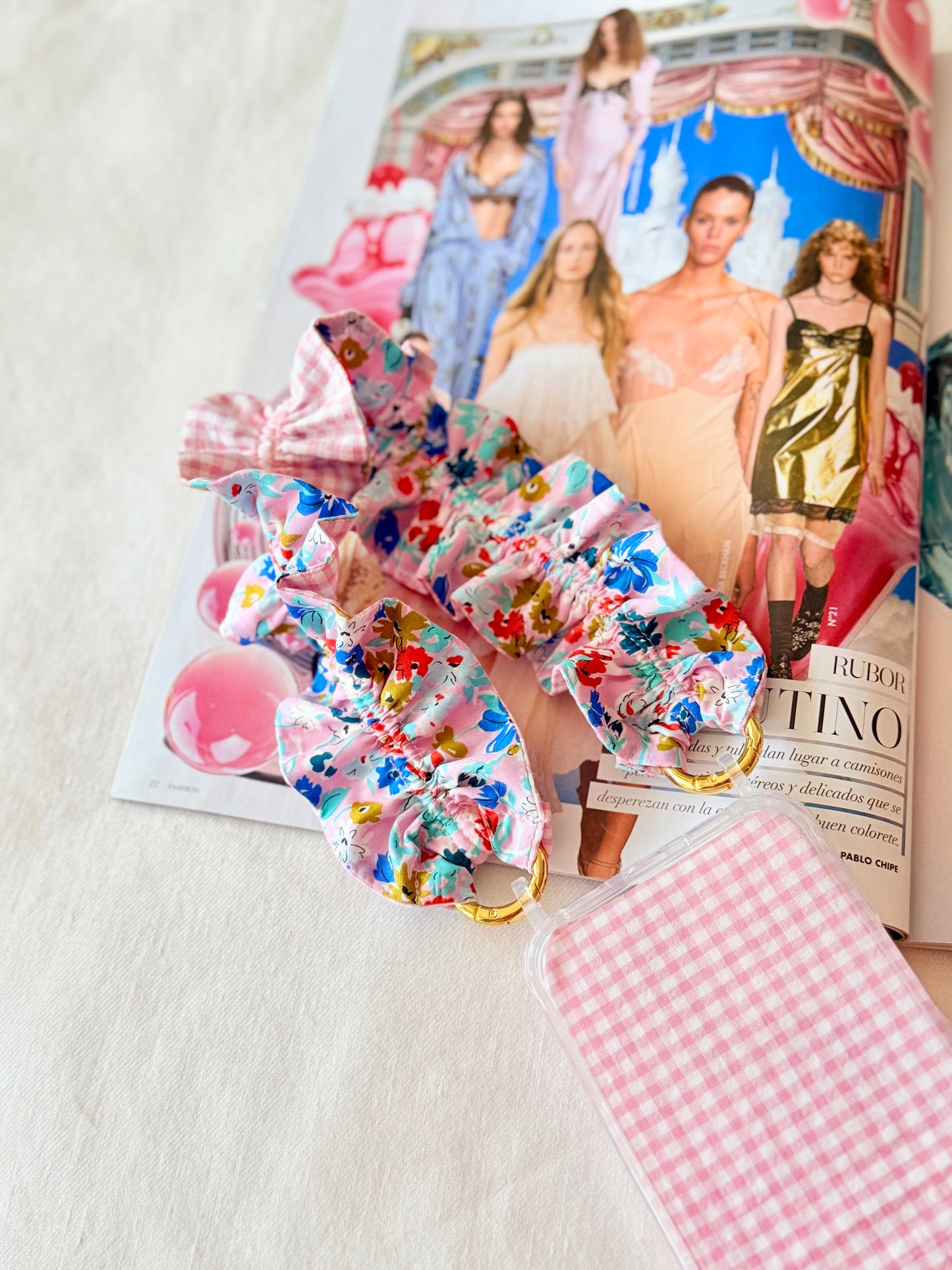 Conjunto Cuelga Movil Rizado Corto Liberty Josephine y Vichy