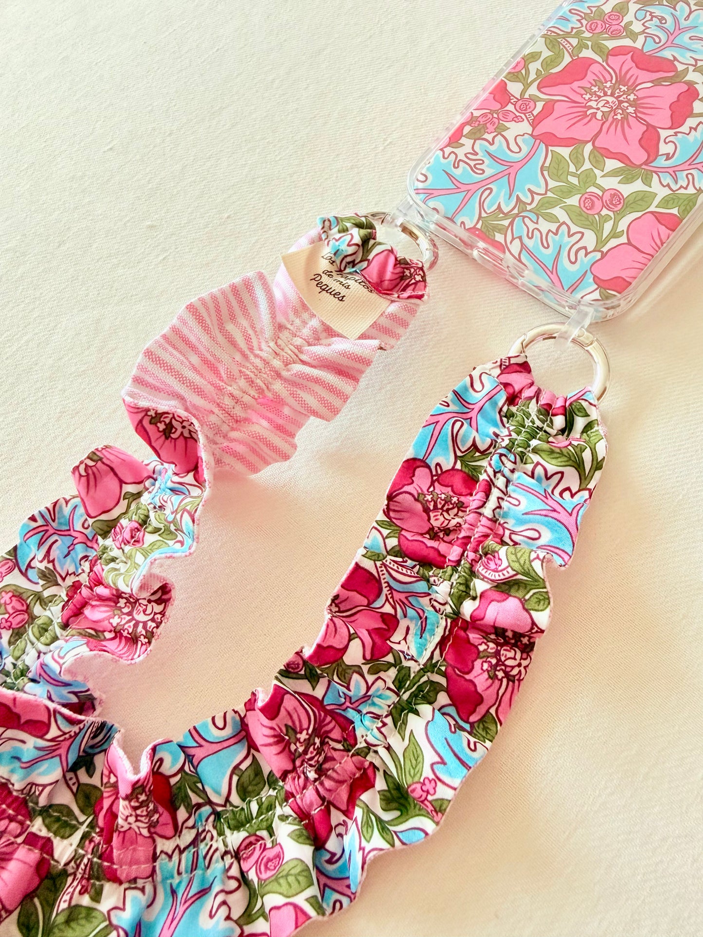 Conjunto Cuelga Móvil Corto Rizado Liberty Clichy y Rayas