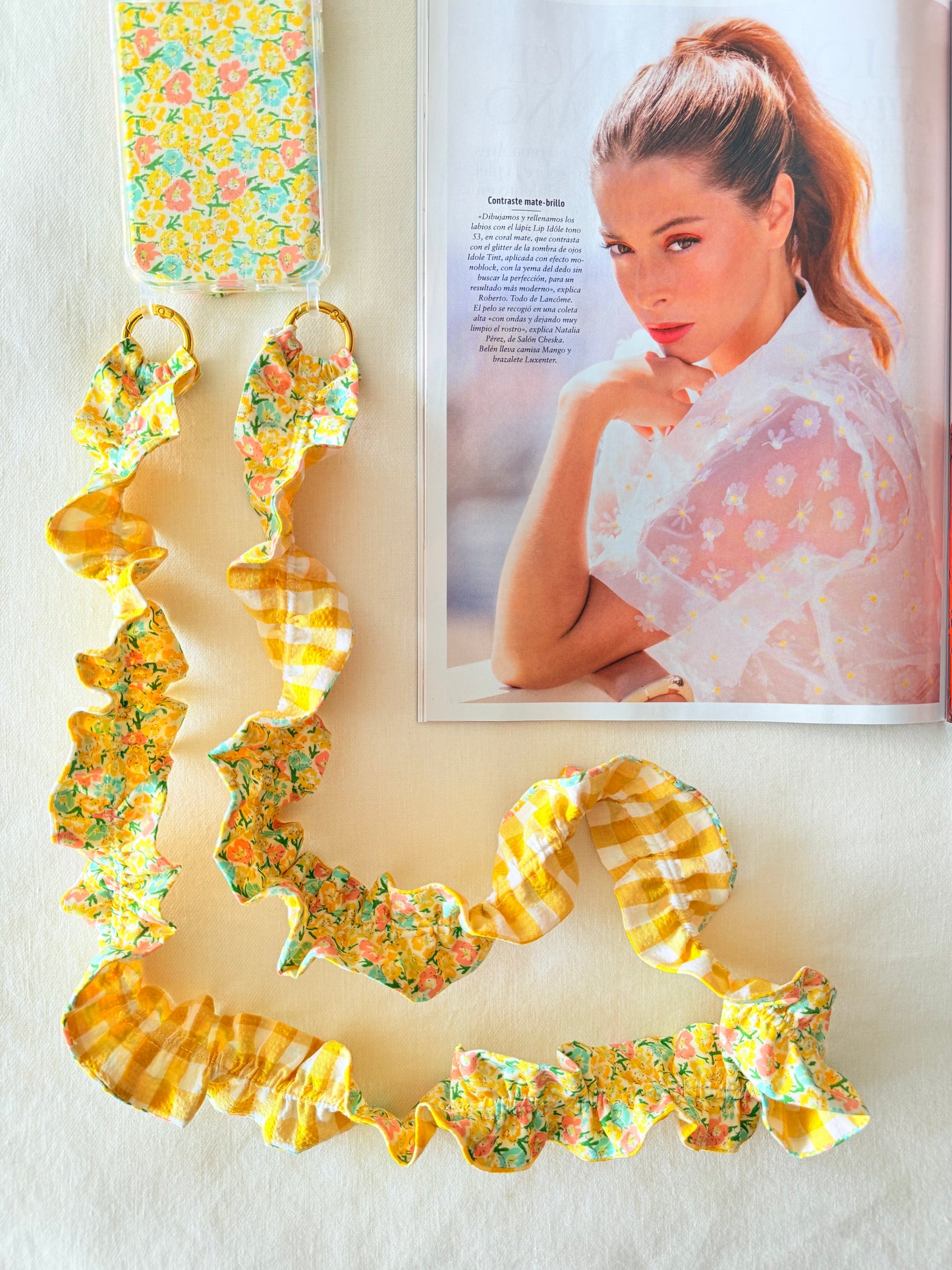 Conjunto Cuelga Movil Liberty Lemon y Vichy