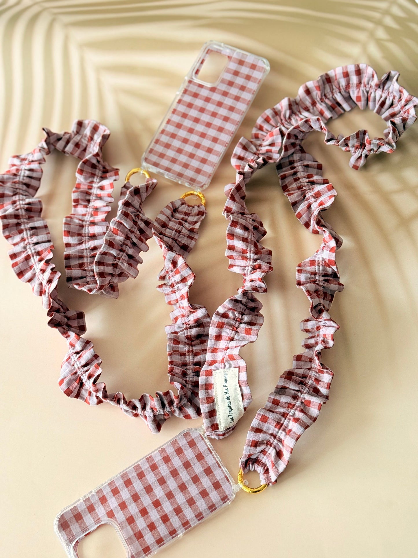 Conjunto Cuelga Movil Rizado Vichy Madera