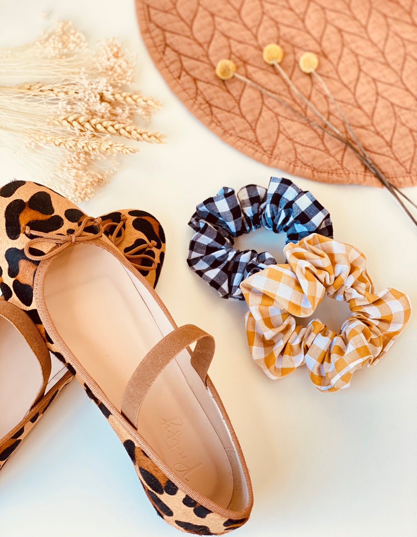Scrunchie Vichy Mostaza