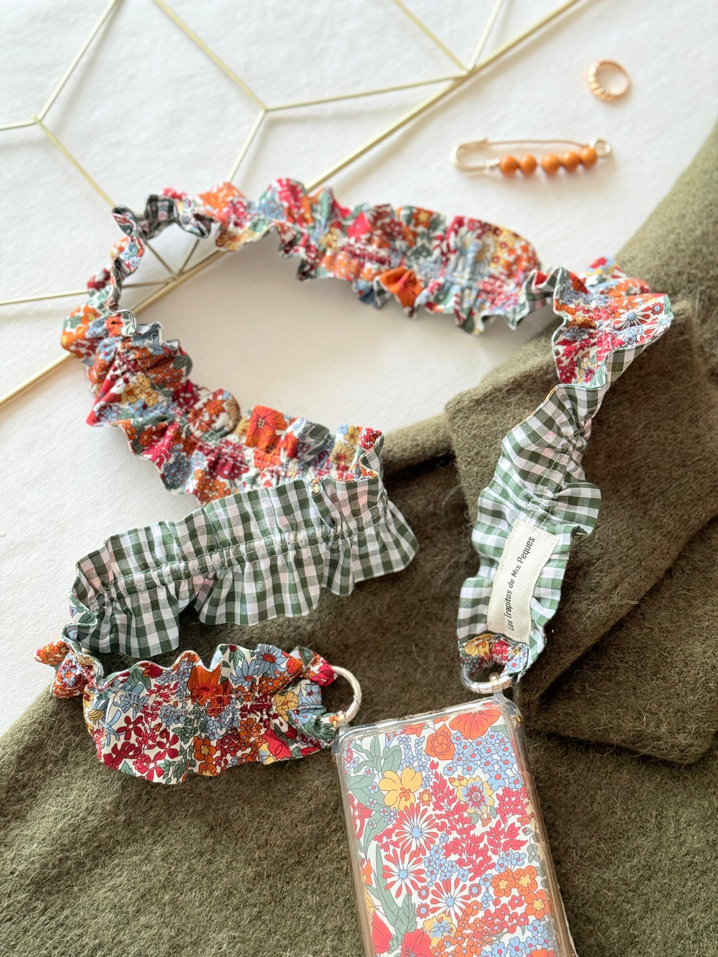 Conjunto Cuelga Móvil Rizado Liberty Bloom y Vichy