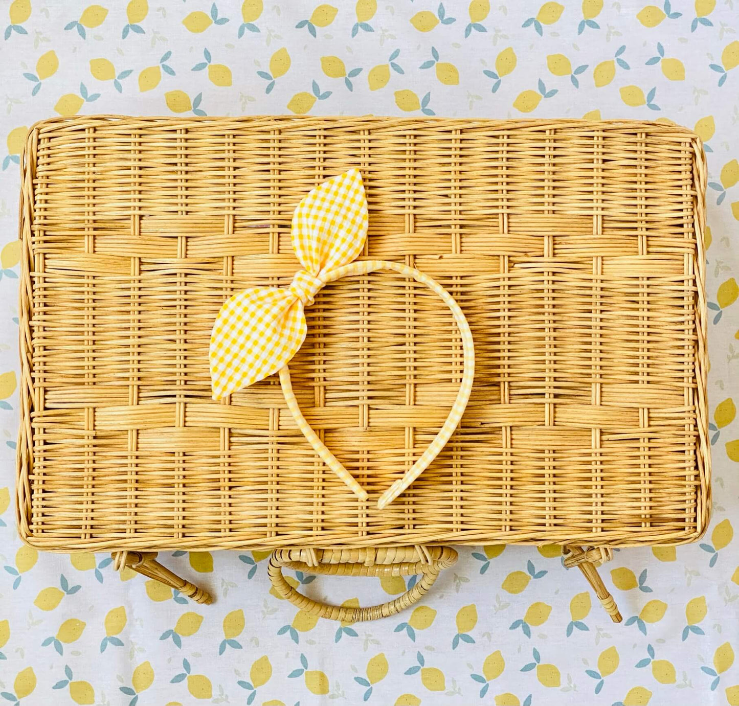 Diadema Orejitas Vichy Amarillo
