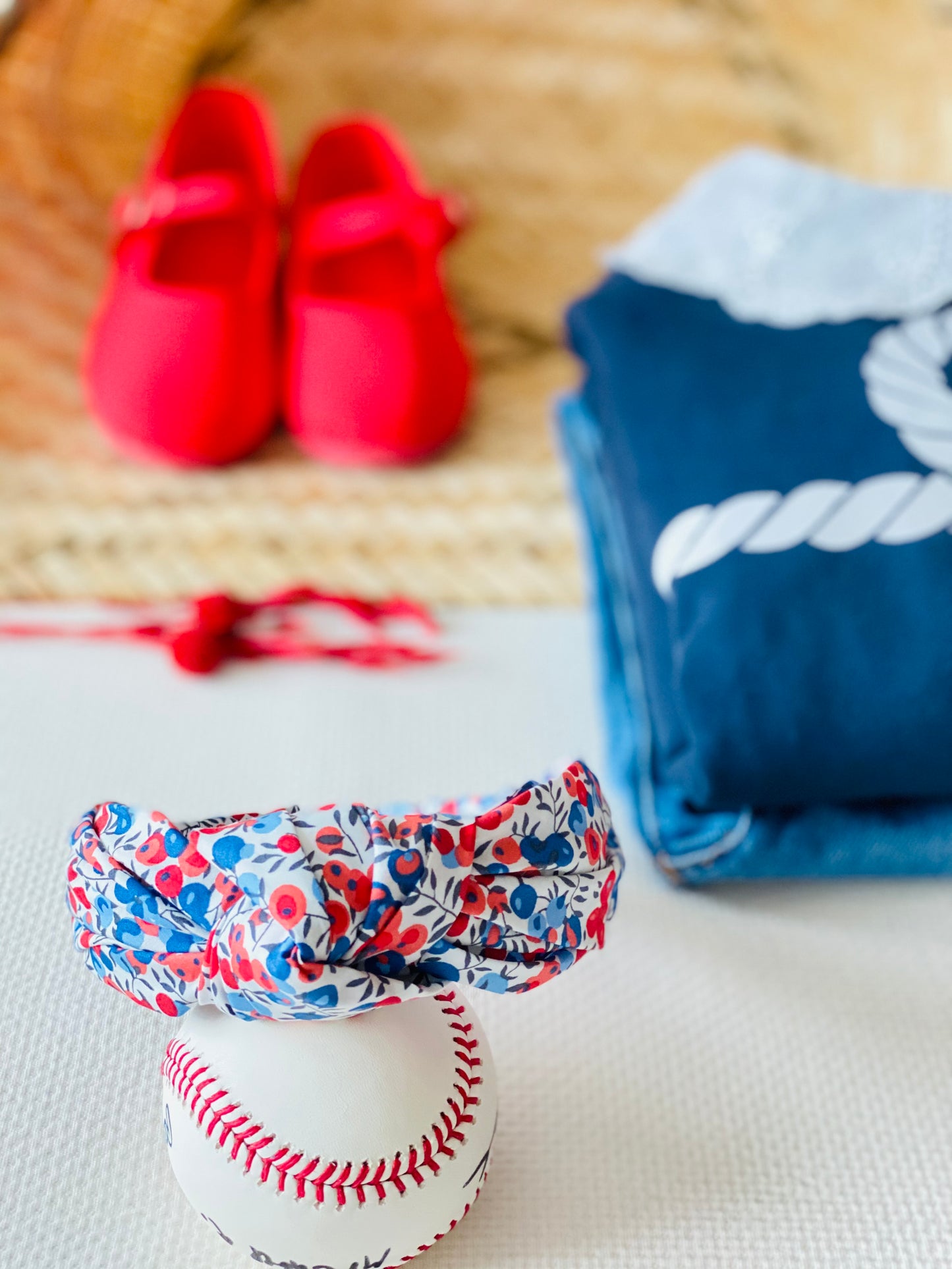 Diadema Nudo Liberty Wilthshire Rojo