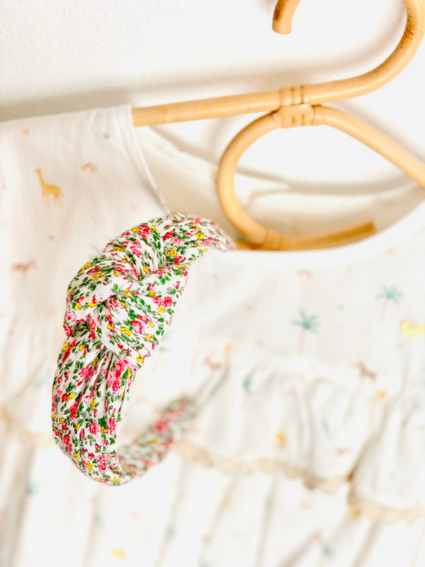 Diadema Nudo Bambula Flores