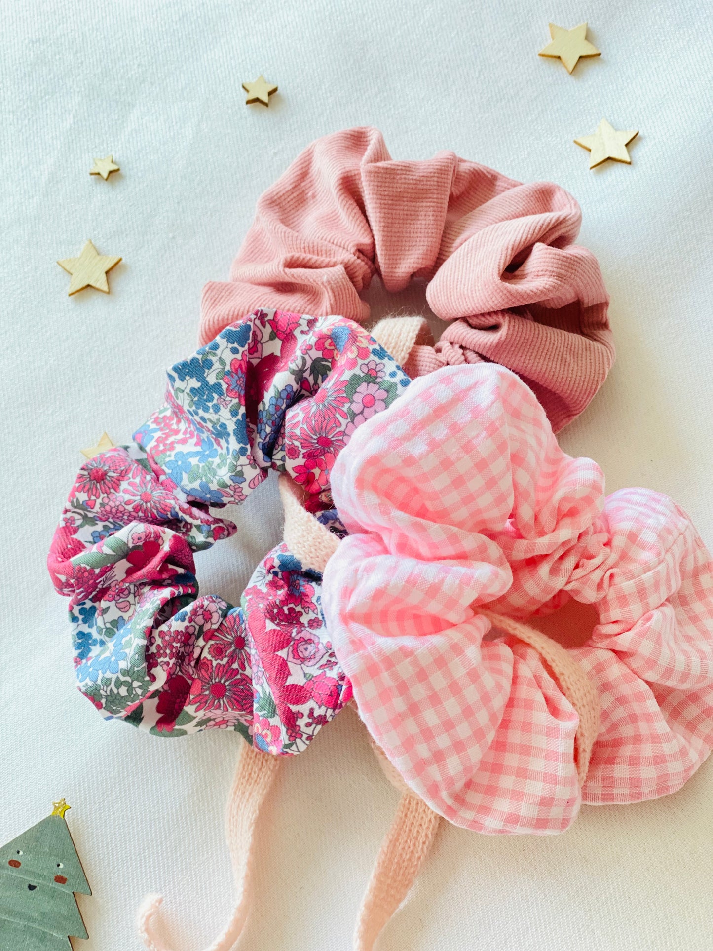 Pack Scrunchies Rosas