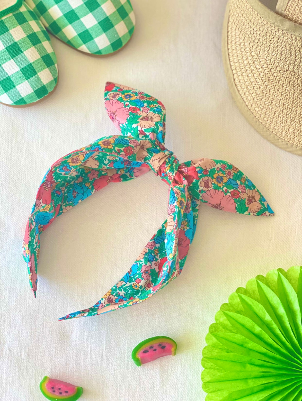 Diadema Adriana Liberty Toscana Verde