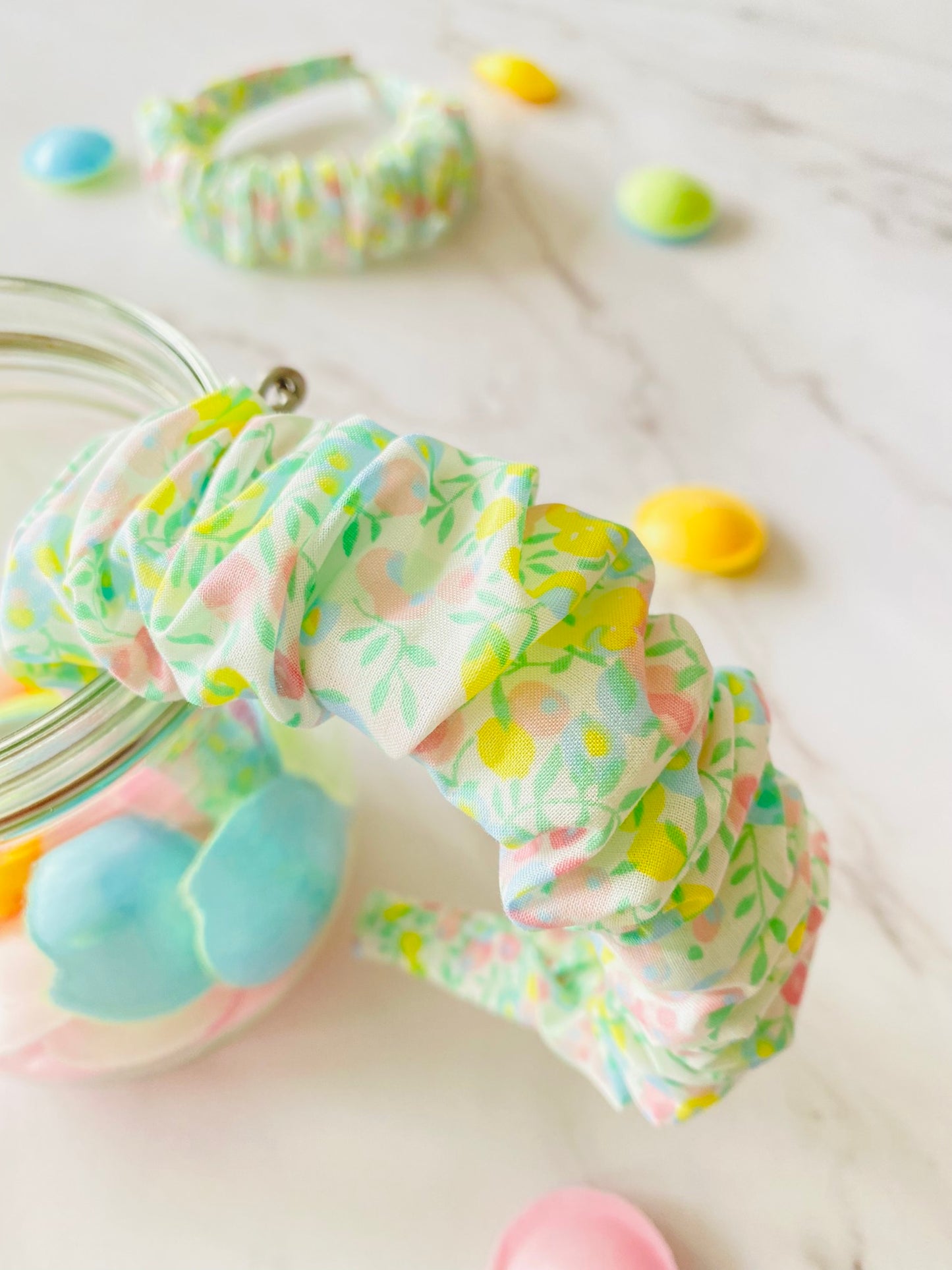 Diadema Scrunchie Liberty Wiltshaire Neón