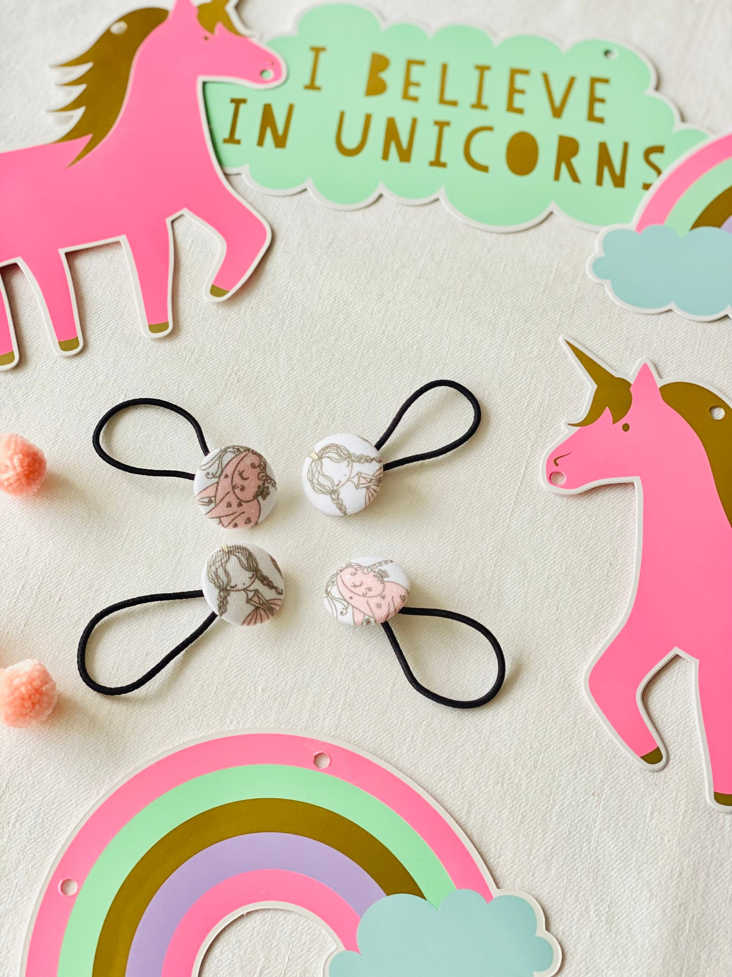 Coletero Botón Unicornios