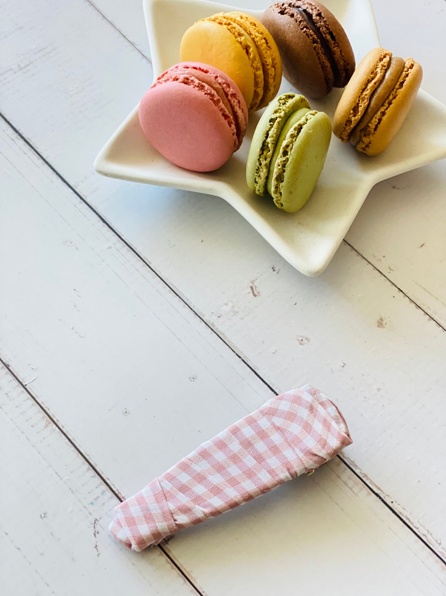 Pinza Forrada Vichy Rosa Empolvado