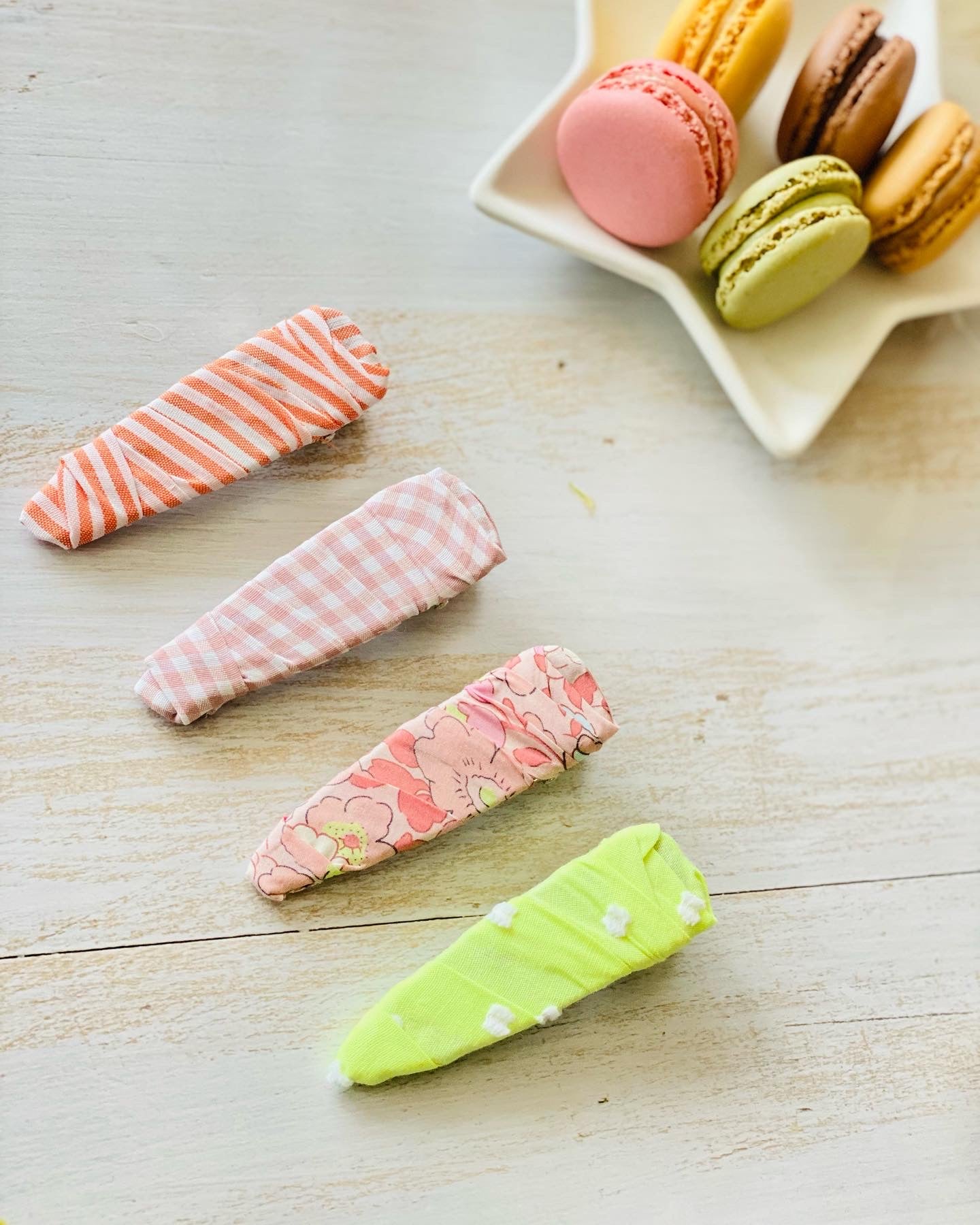 Pinza Forrada Vichy Rosa Empolvado