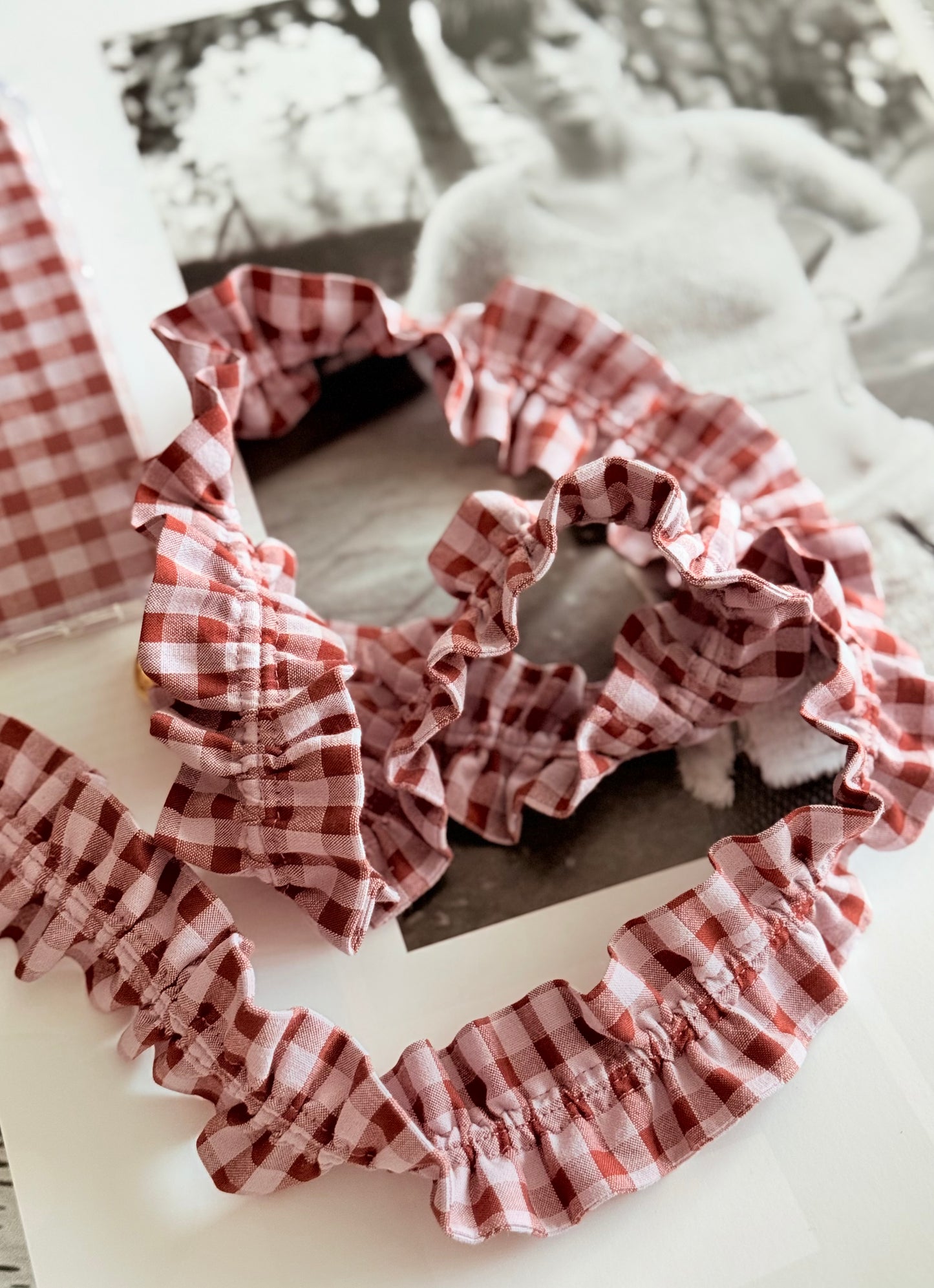 Conjunto Cuelga Movil Rizado Vichy Madera