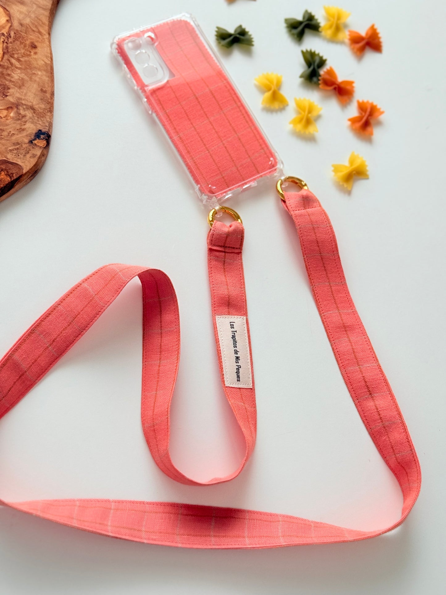 Conjunto Cuelga Móvil Lino Mandarina