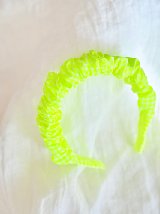 Diadema Scrunchie Vichy Flúor