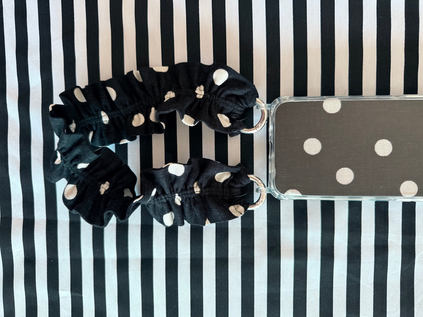 Conjunto Cuelga Movil Rizado Lunares