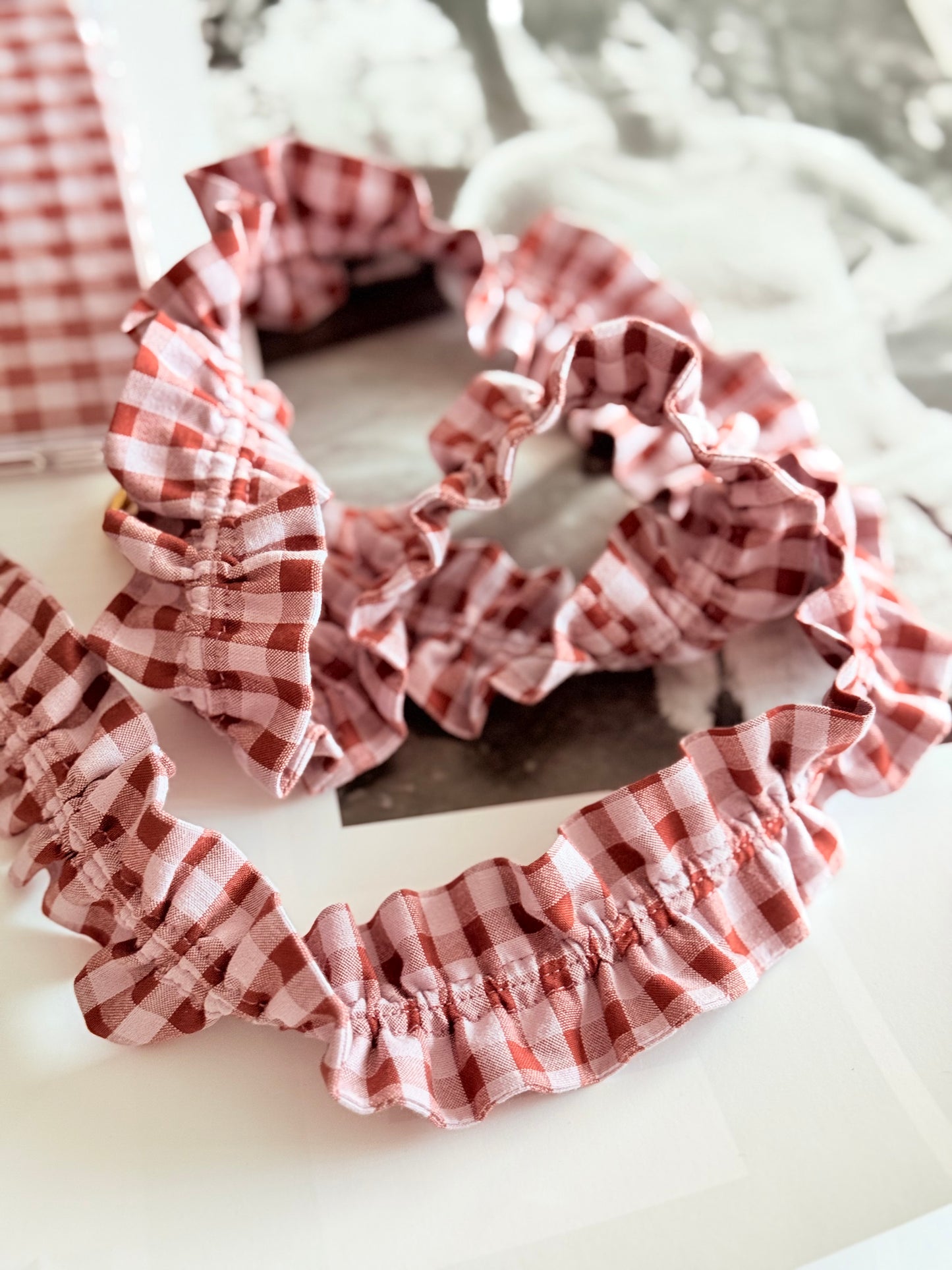 Conjunto Cuelga Movil Rizado Vichy Madera