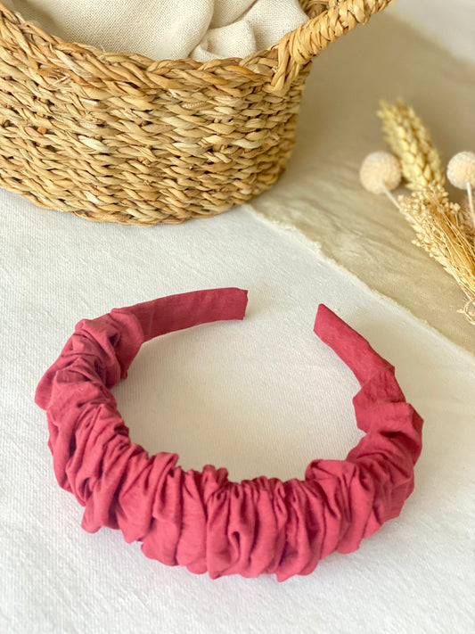 Diadema Scrunchie Marsala