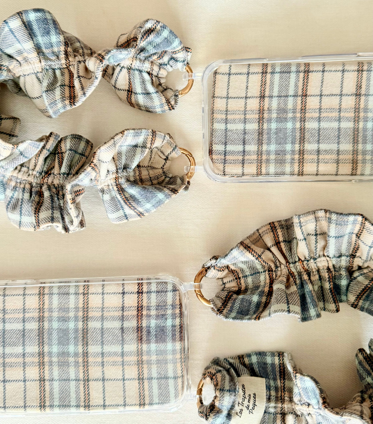 Conjunto Cuelga Móvil Rizado Tartan Génova
