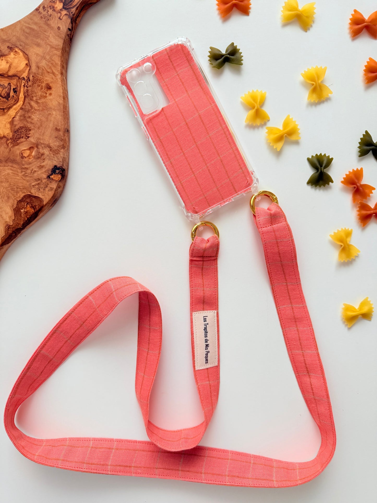 Conjunto Cuelga Móvil Lino Mandarina